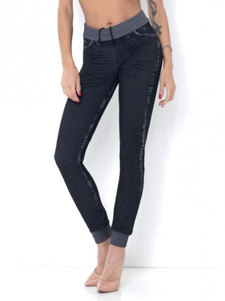 E-shop Dámské sportovní Jeans Baggy D4S.lab Intimidea Barva: Black J, Velikost: 42/44