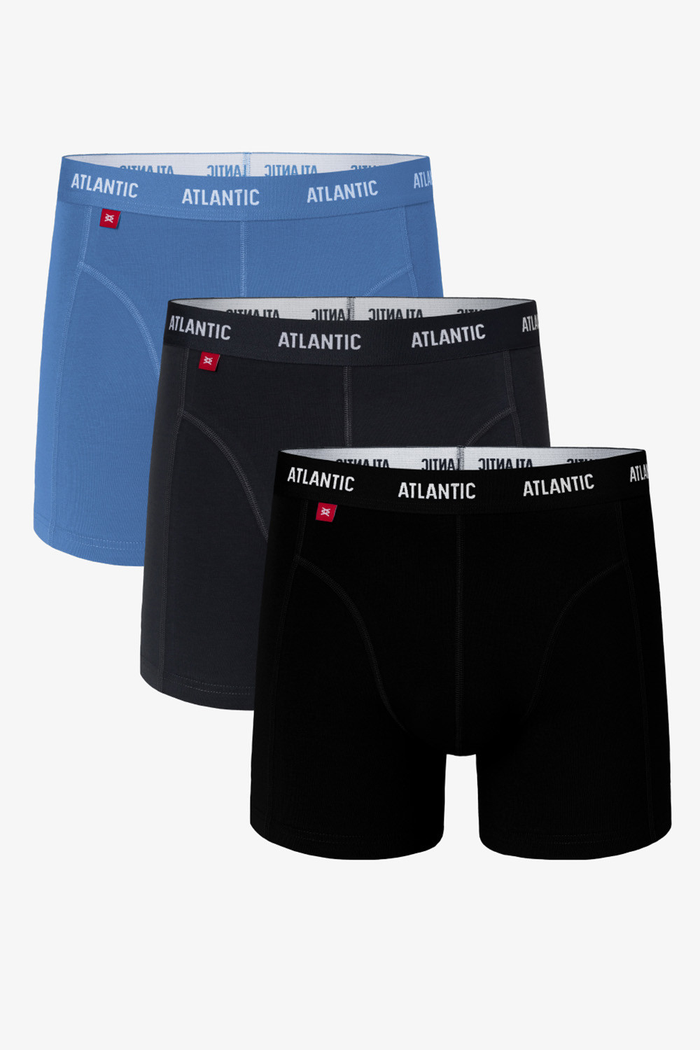 Pánske boxerky Atlantic 3MH-047 modrá/grafit/čierna xl
