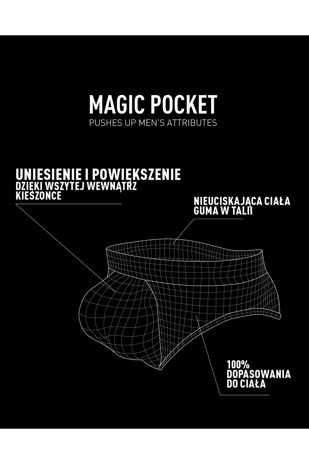 Levně Atlantic MP-1569/02 Magic Pocket kolor:czarny 2XL