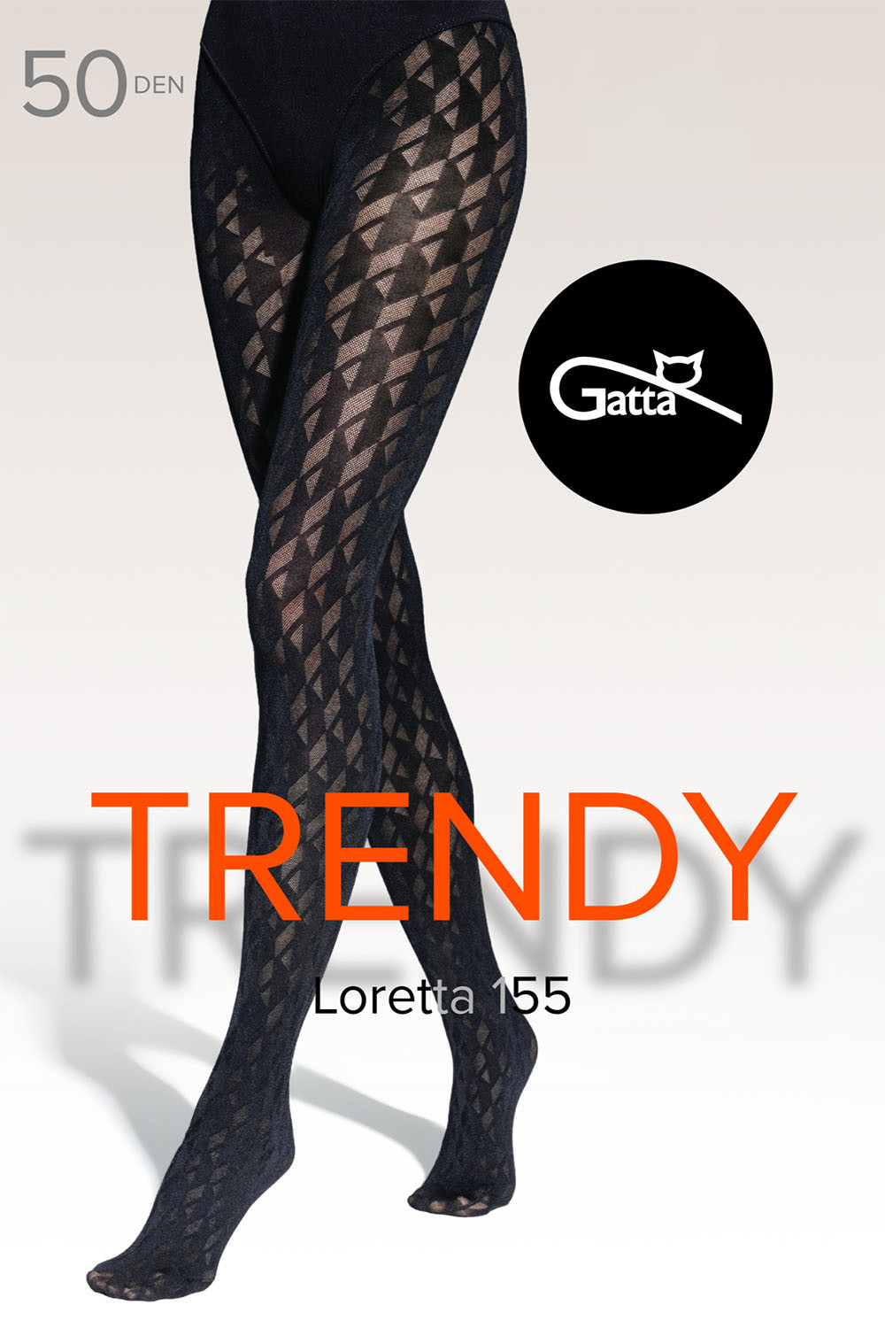 Gatta Loretta 155 50 DEN farba:nero 5-XL