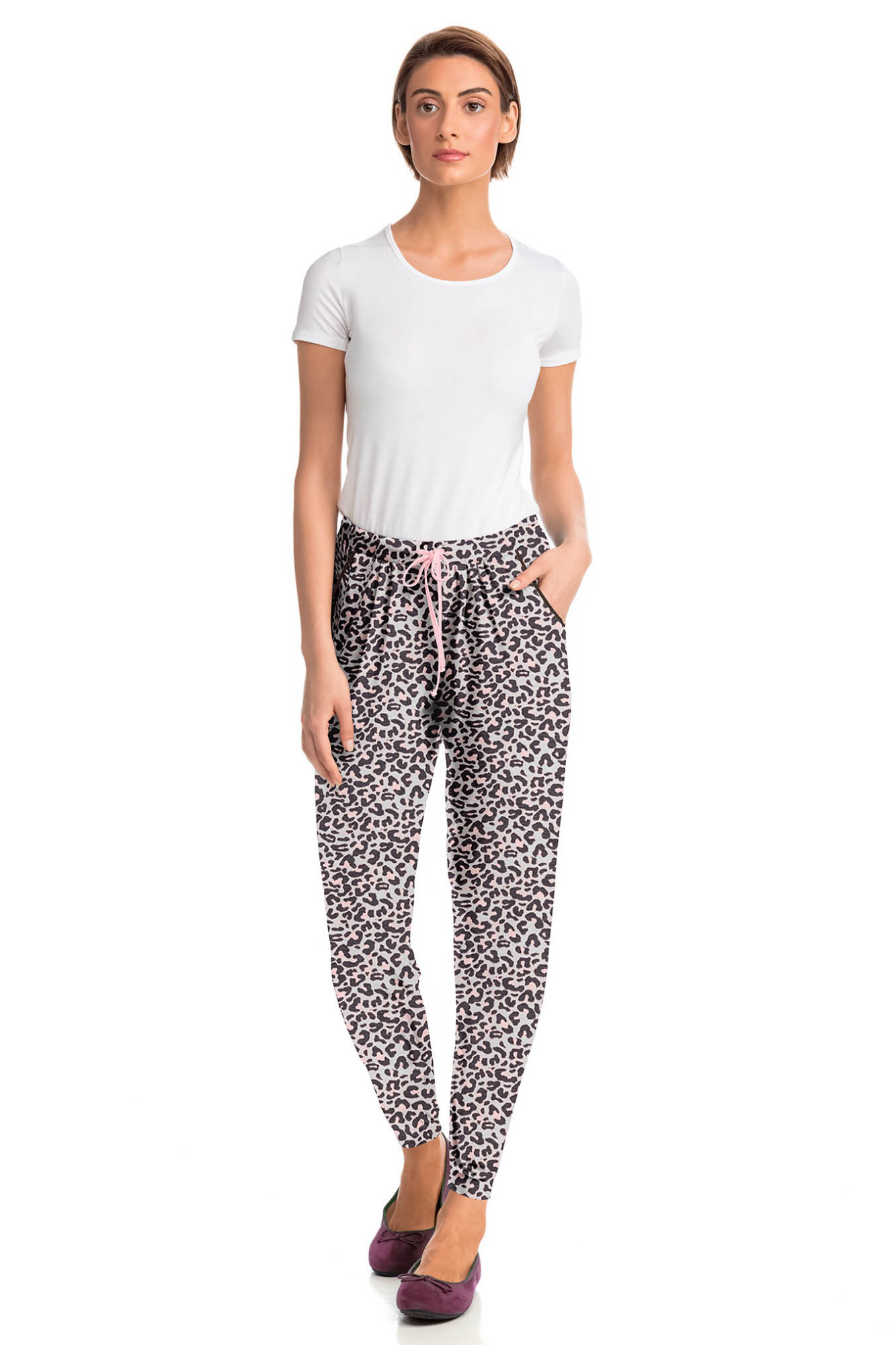 Dámské pyžamové kalhoty model 15820415 - Vamp Barva: pink powder, Velikost: S