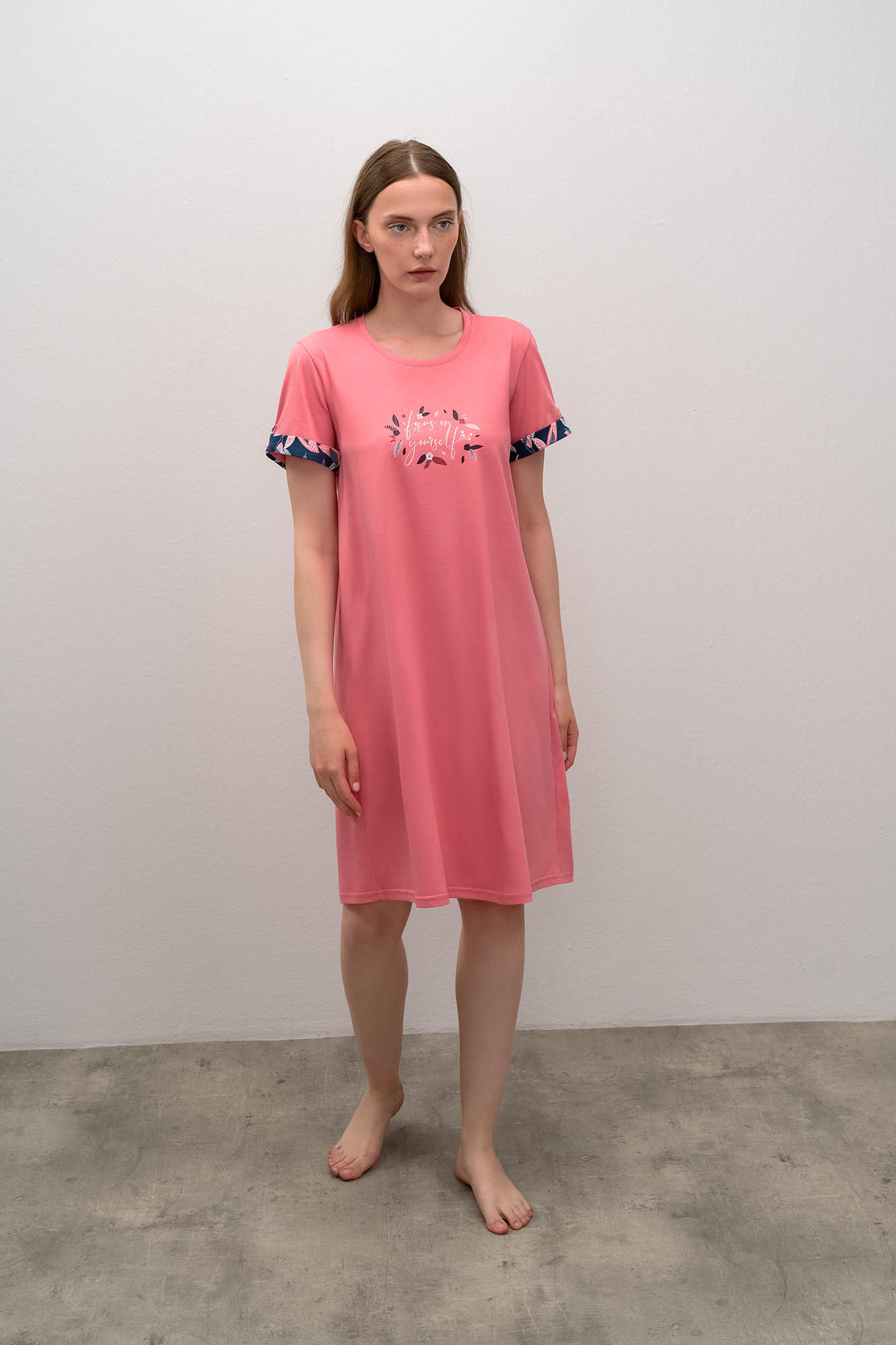 Vamp - Dámská noční košile 16032 - Vamp pink ice S
