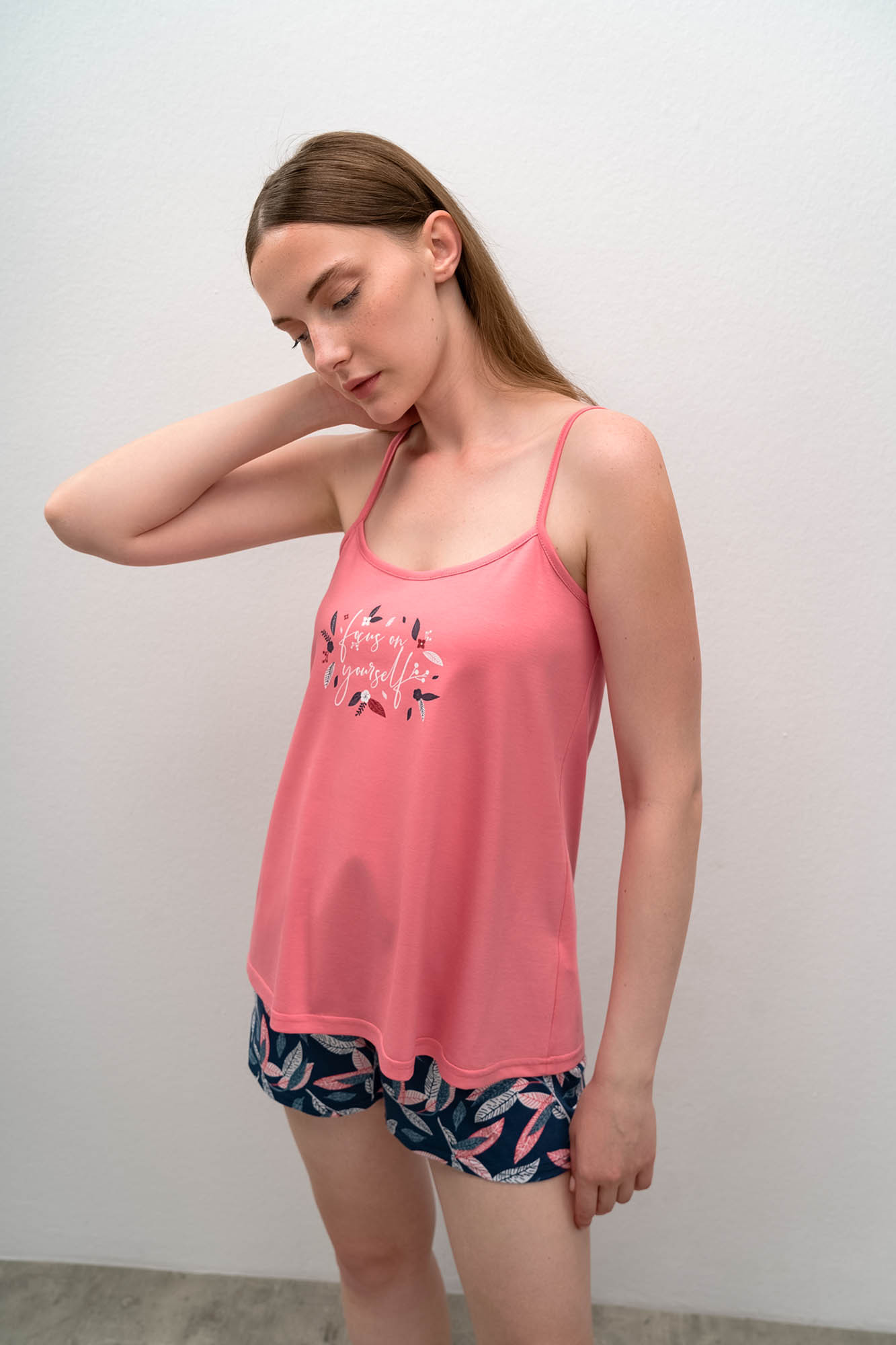 Dvoudílné dámské pyžamo model 17160263 - Vamp Barva: pink ice, Velikost: L