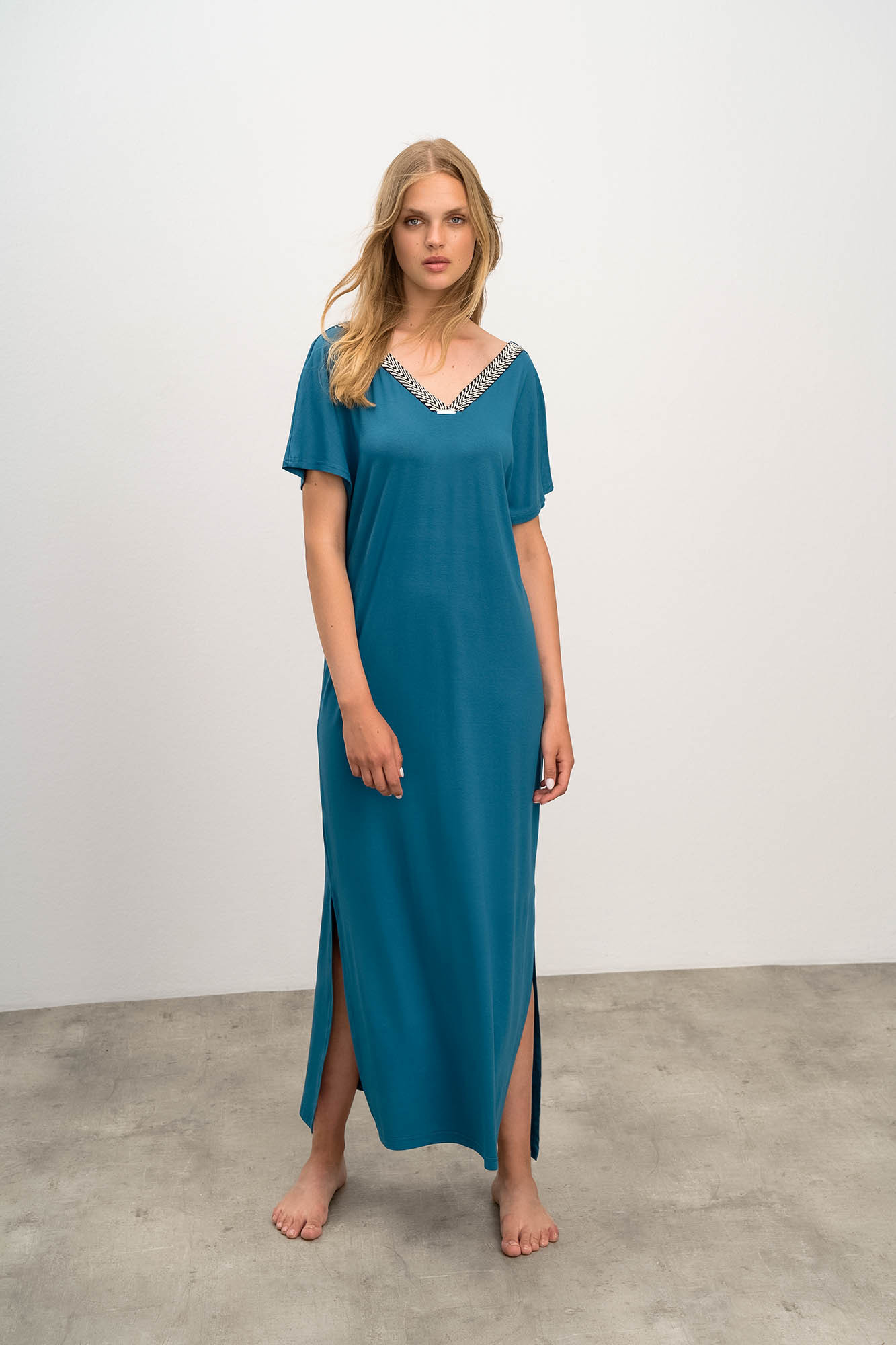 Elegantní dámské šaty BLUE MOROCCAN S model 17161465 - Vamp
