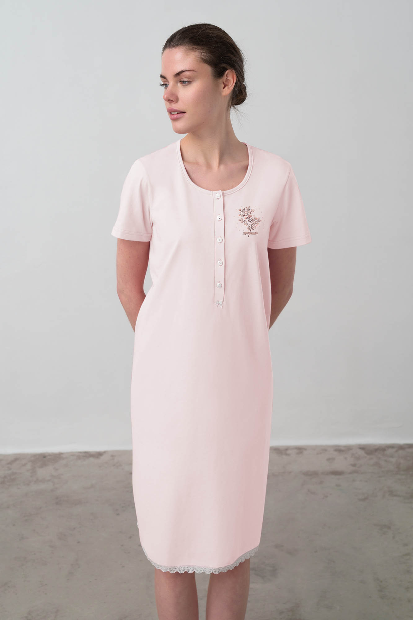 Vamp - Dámska nočná košeľa 16907 - Vamp pink m