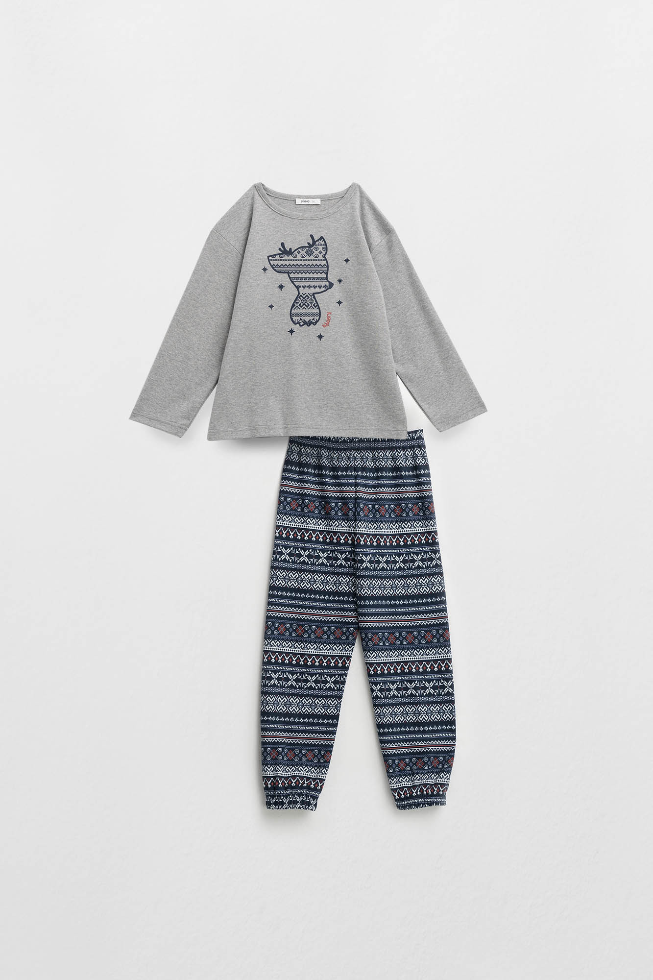 Vamp - Dvoudílné dětské pyžamo - Darby 17576 - Vamp gray melange 4