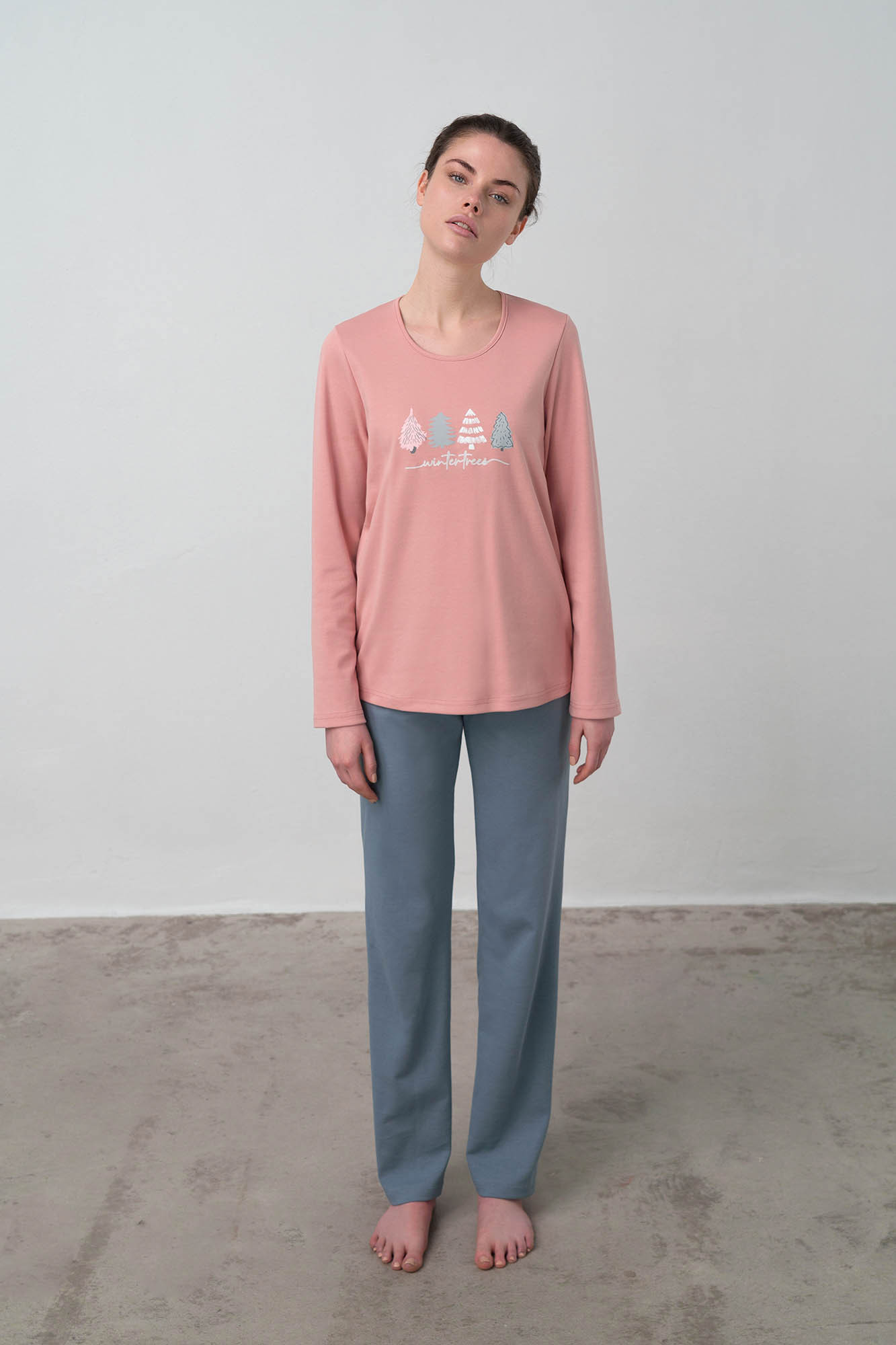 Vamp - Pohodlné dámské pyžamo 17596 - Vamp Barva: pink tan, Velikost: L
