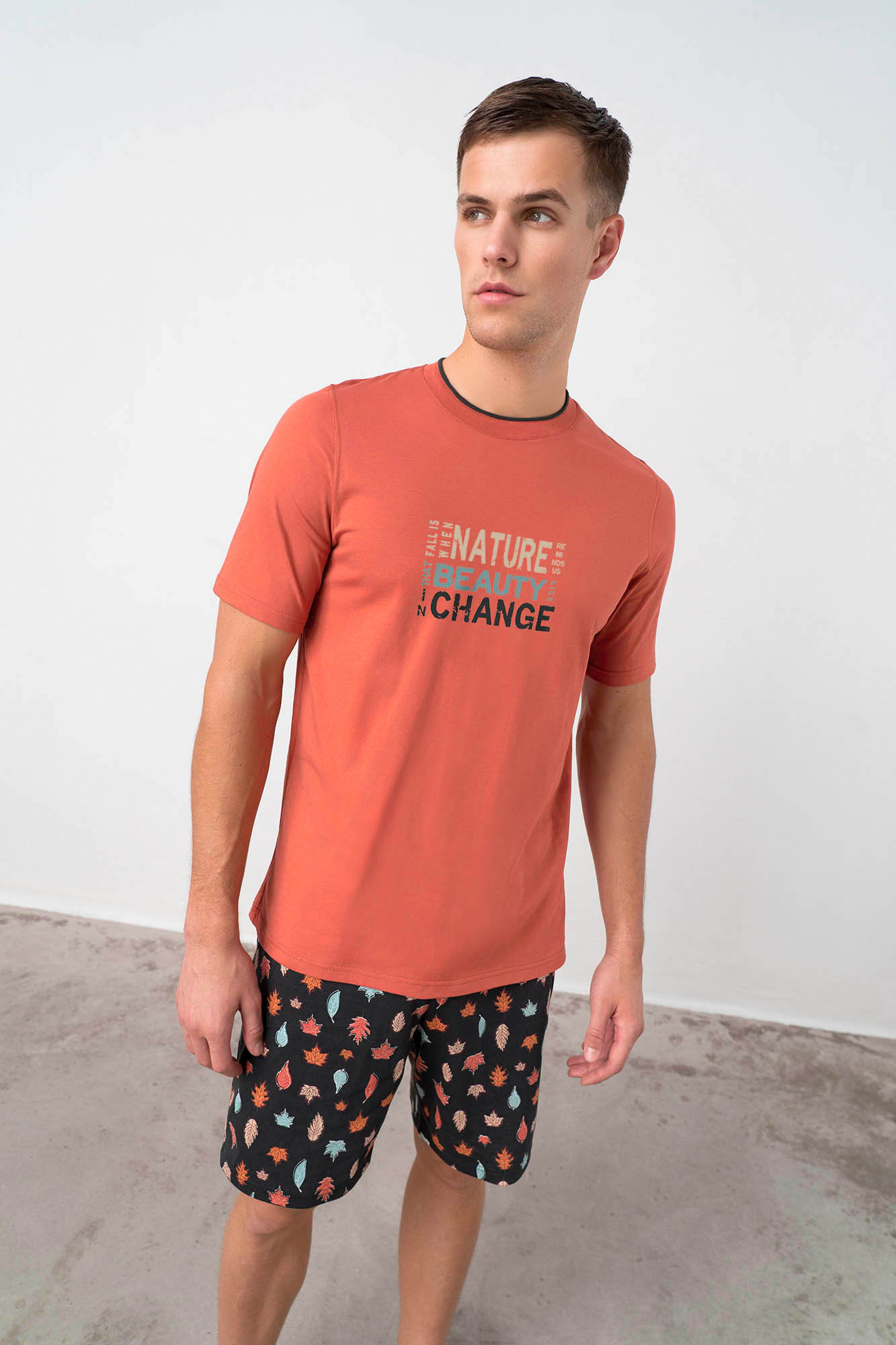 Dvoudílné pánské pyžamo RED SAUCE M model 17659378 - Vamp