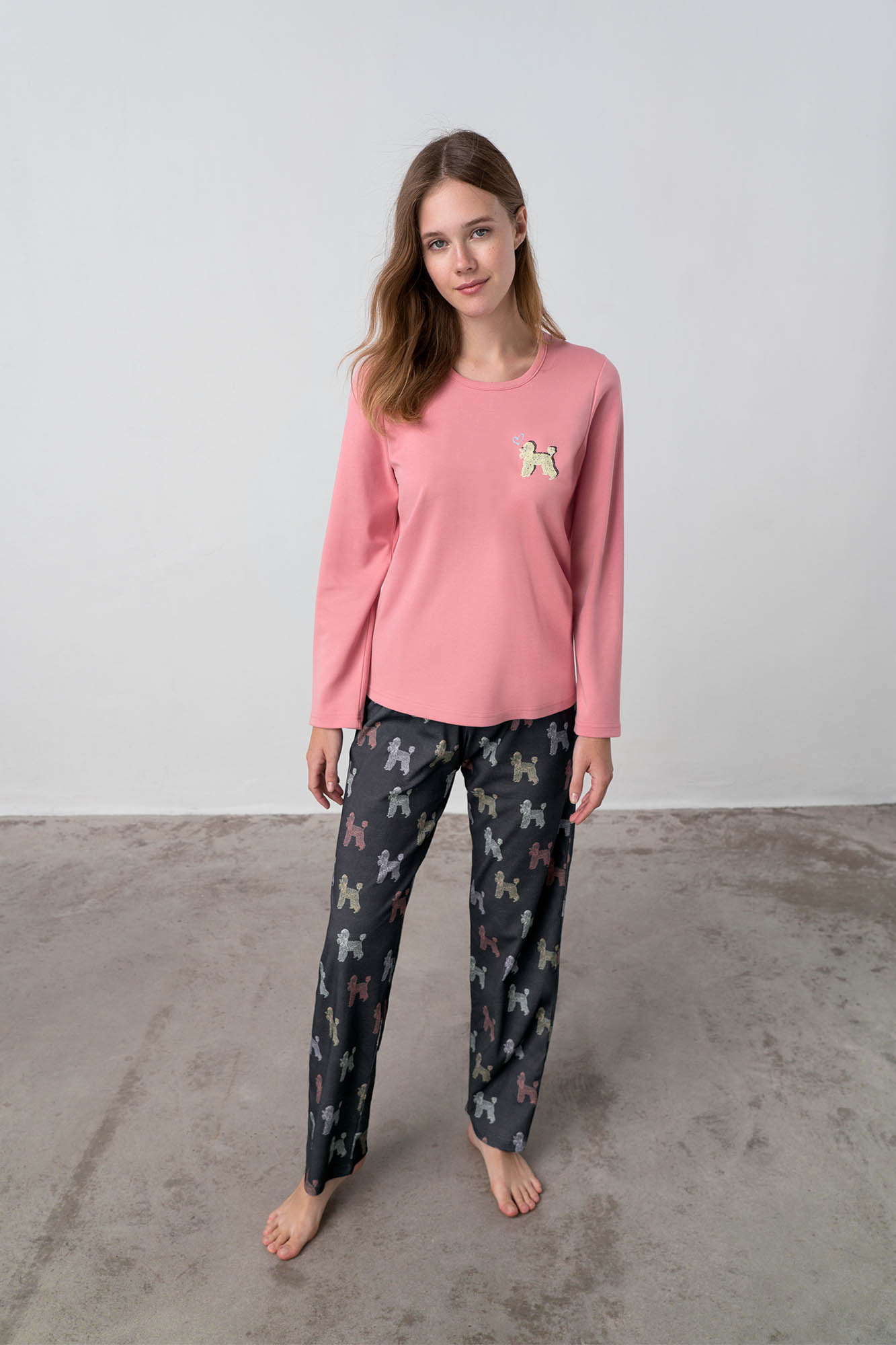 Vamp - Dvoudílné dámské pyžamo 17932 - Vamp Barva: pink glow, Velikost: XL