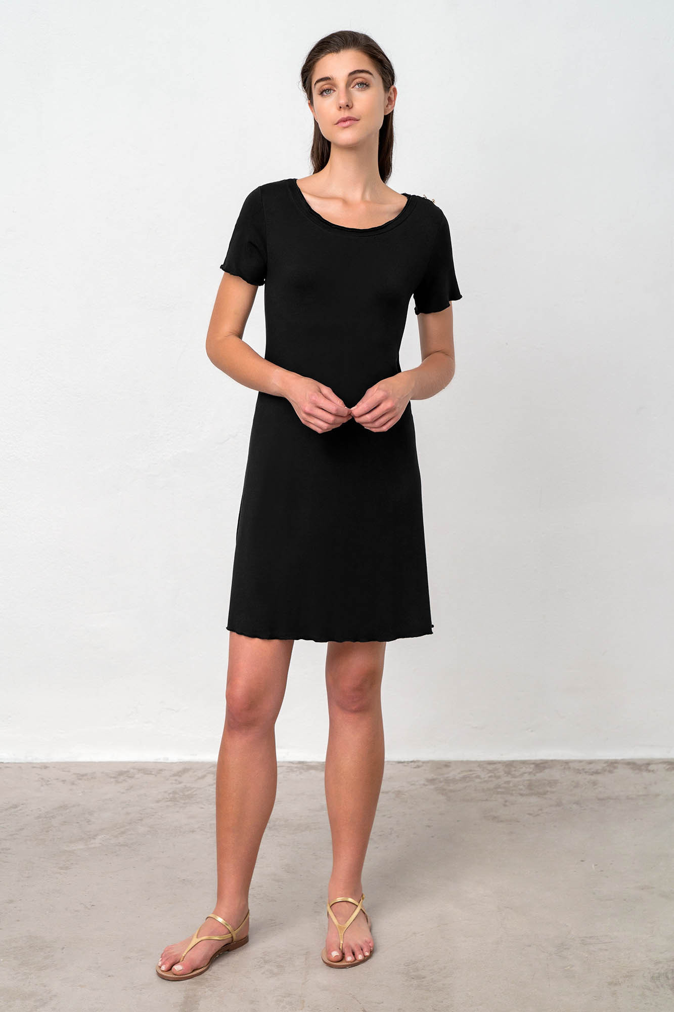 Vamp - Pohodlné dámské šaty – Syrah 18492 - Vamp black xl