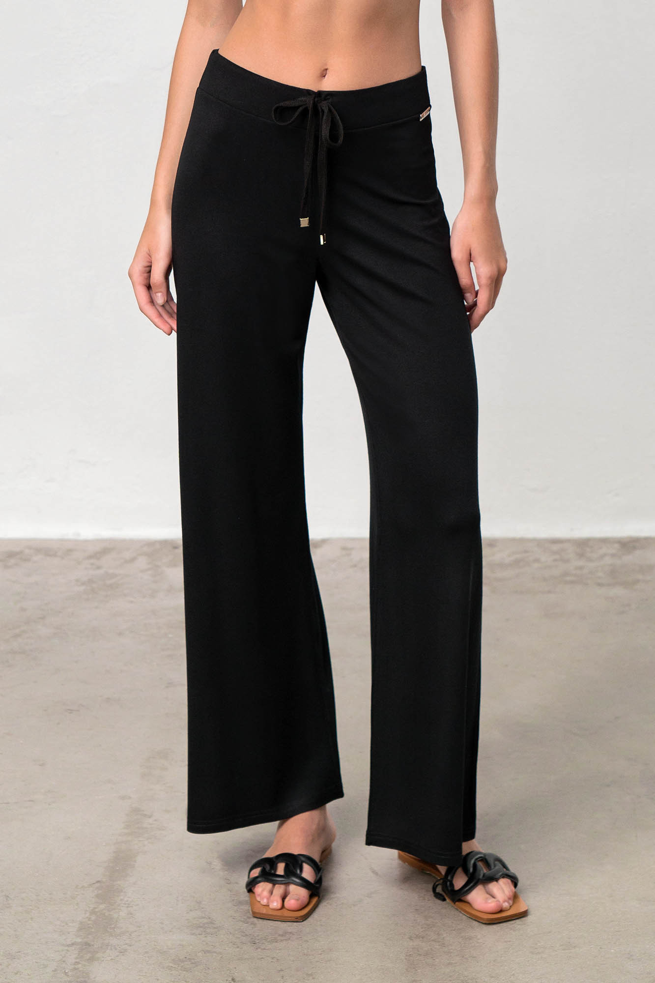 Vamp - Elegantní dámské kalhoty – Syrah 18494 - Vamp black 6XL