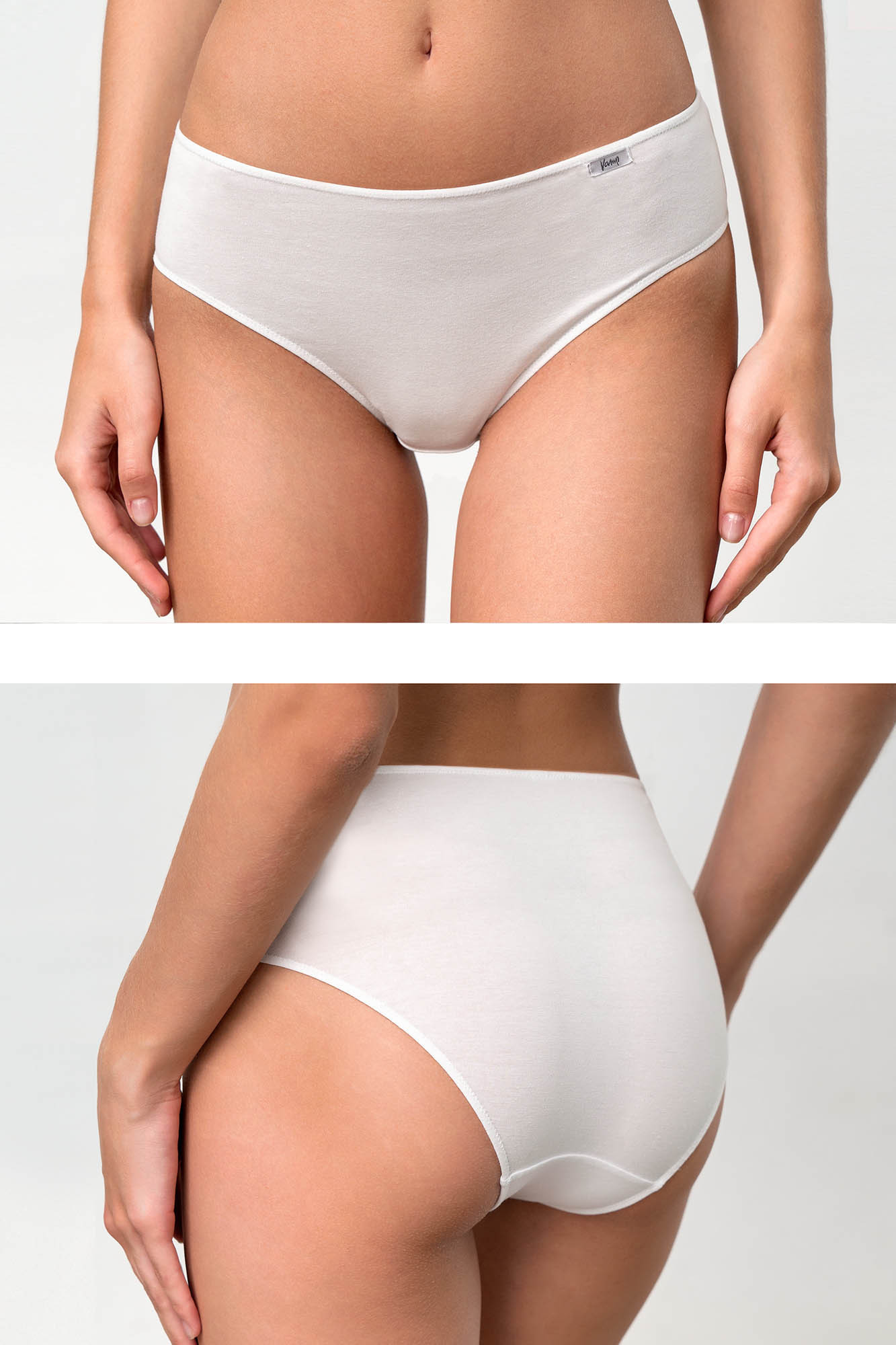 Vamp - Pohodlné dámské kalhotky – set 2 ks 18849 - Vamp Barva: white, Velikost: S