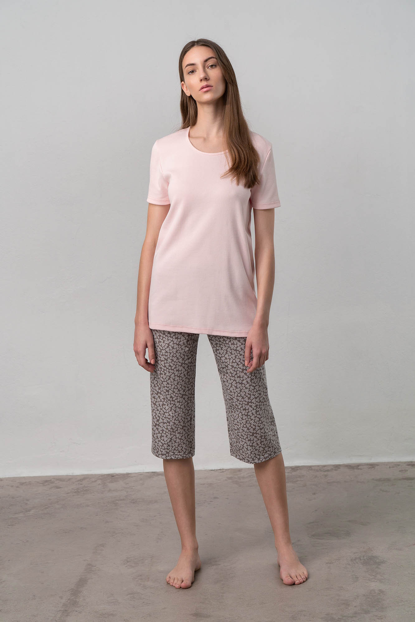 Dvoudílné dámské pyžamo PINK L model 17170786 - Vamp