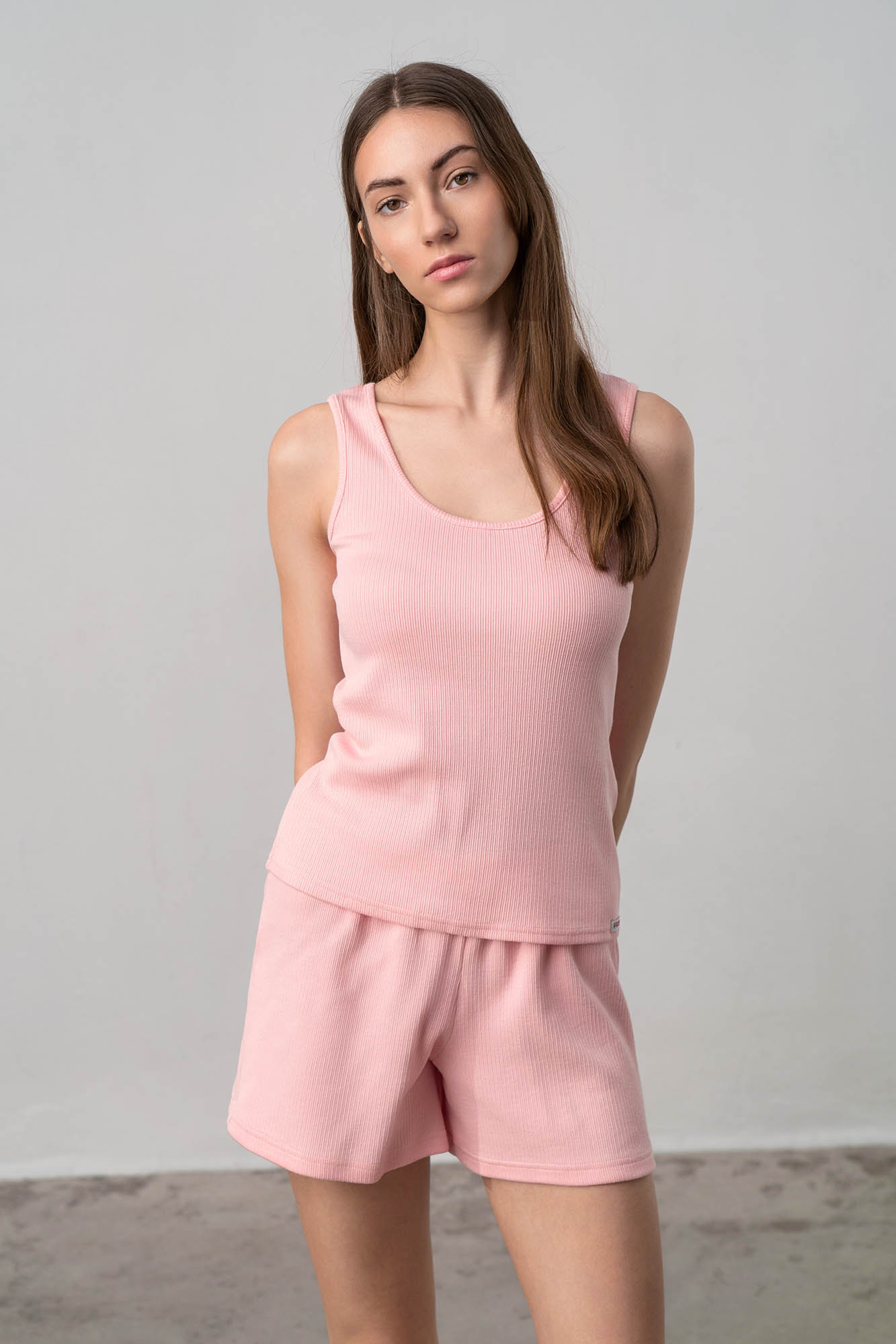 Vamp - Dvoudílné dámské pyžamo 70037 - Vamp Barva: pink powder, Velikost: M