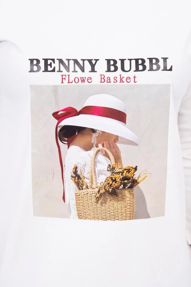 Šaty s potlačou košíka ecru UNI