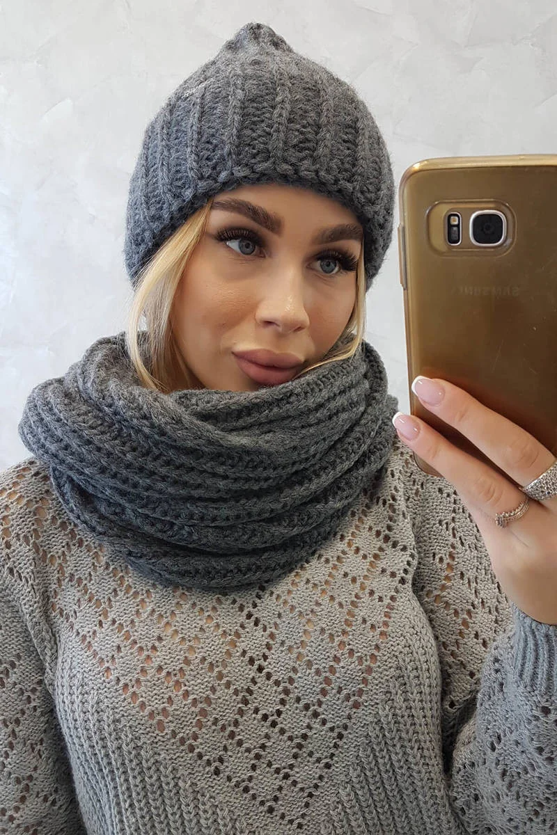 Dámska silná rebrovaná súprava P100 graphite UNI