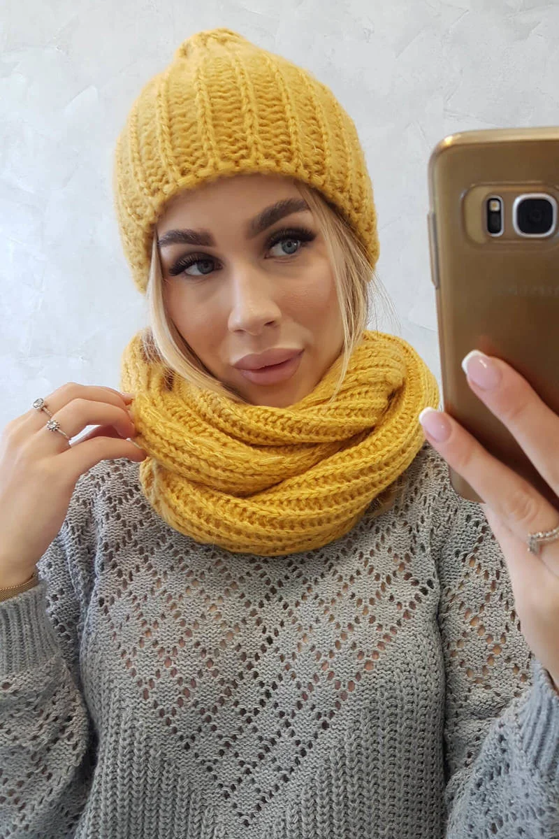 Dámska súprava s hrubým pruhom P100 žltá UNI