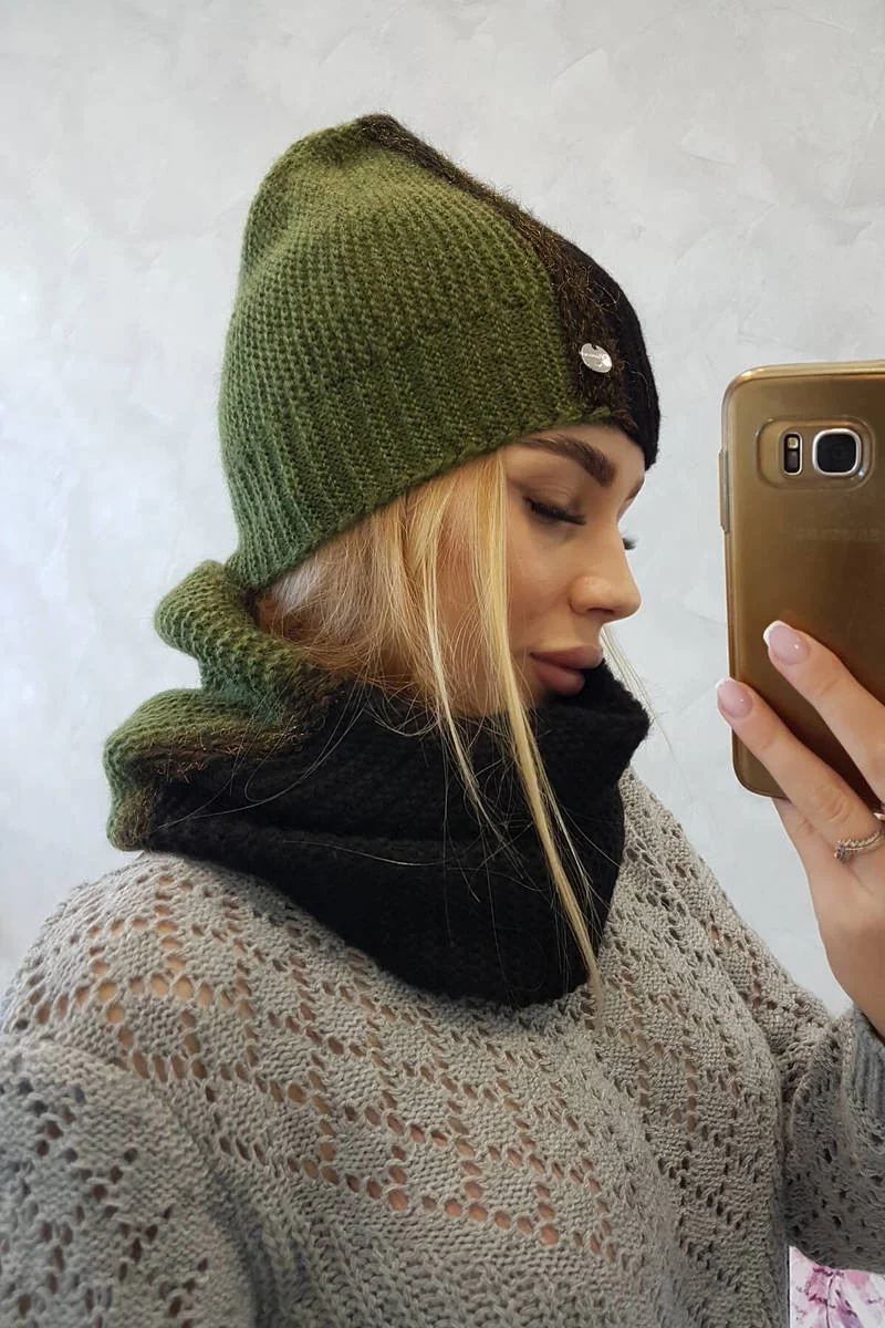 Dámska trojfarebná súprava P103 black+khaki UNI