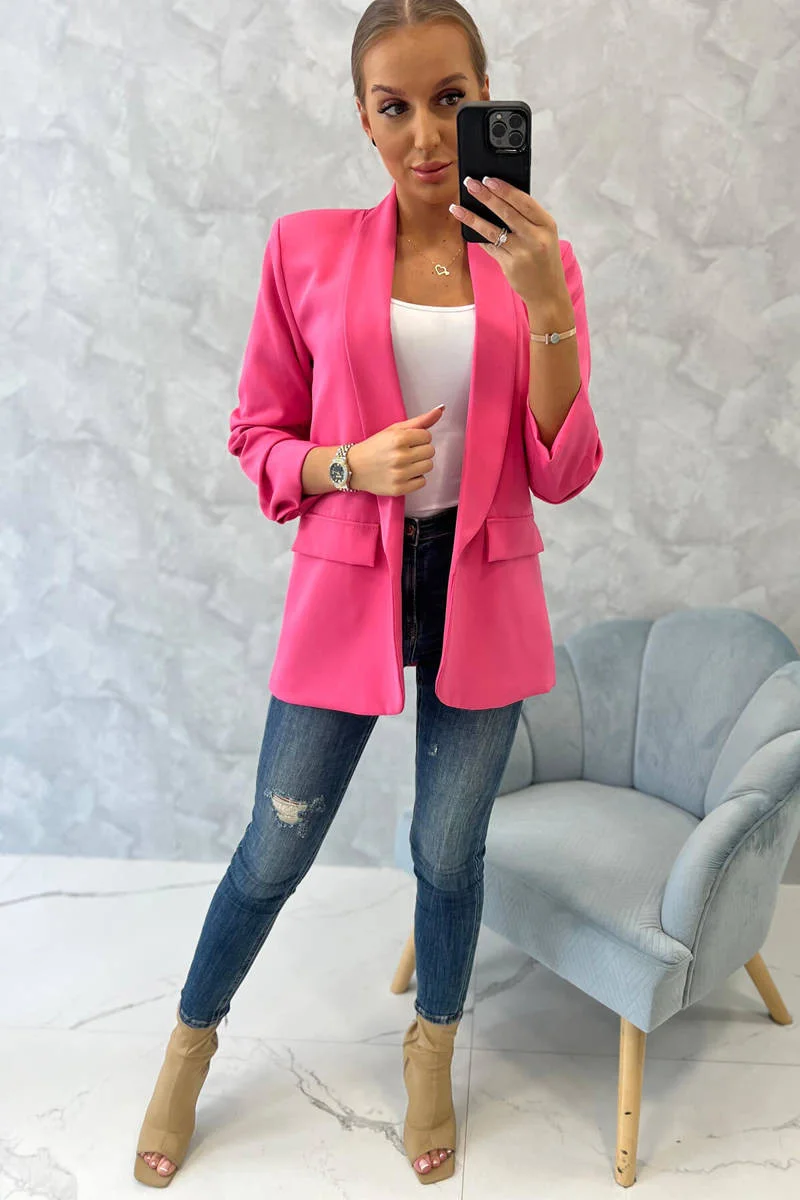 Bunda s klopami elegantná ružová UNI