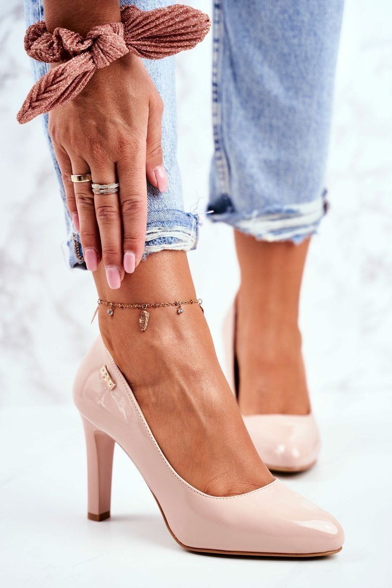 Dámské lodičky Lakované béžové Sergio Leone Campbell 39