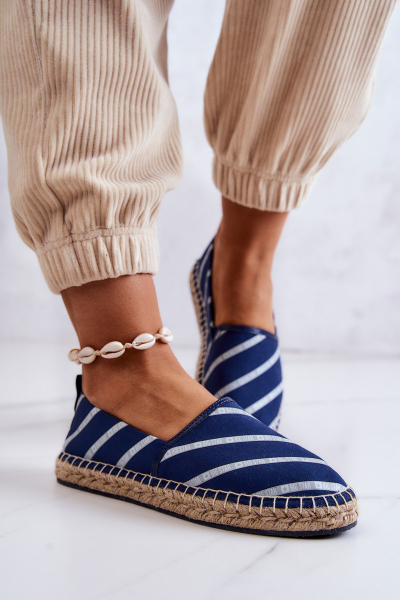 Dámské klasické espadrilky Big Star JJ274960 Námořnická modrá 39 (obrázek 6)
