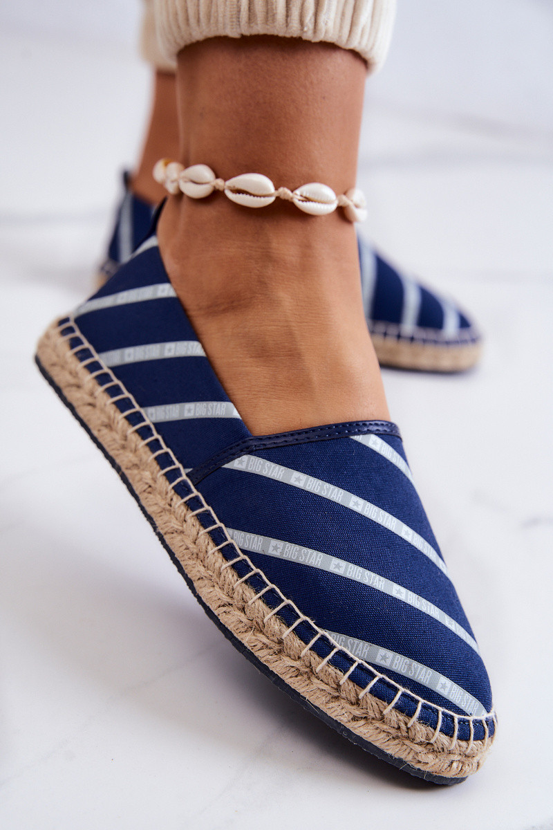 Dámské klasické espadrilky Big Star JJ274960 Námořnická modrá 39 (obrázek 7)