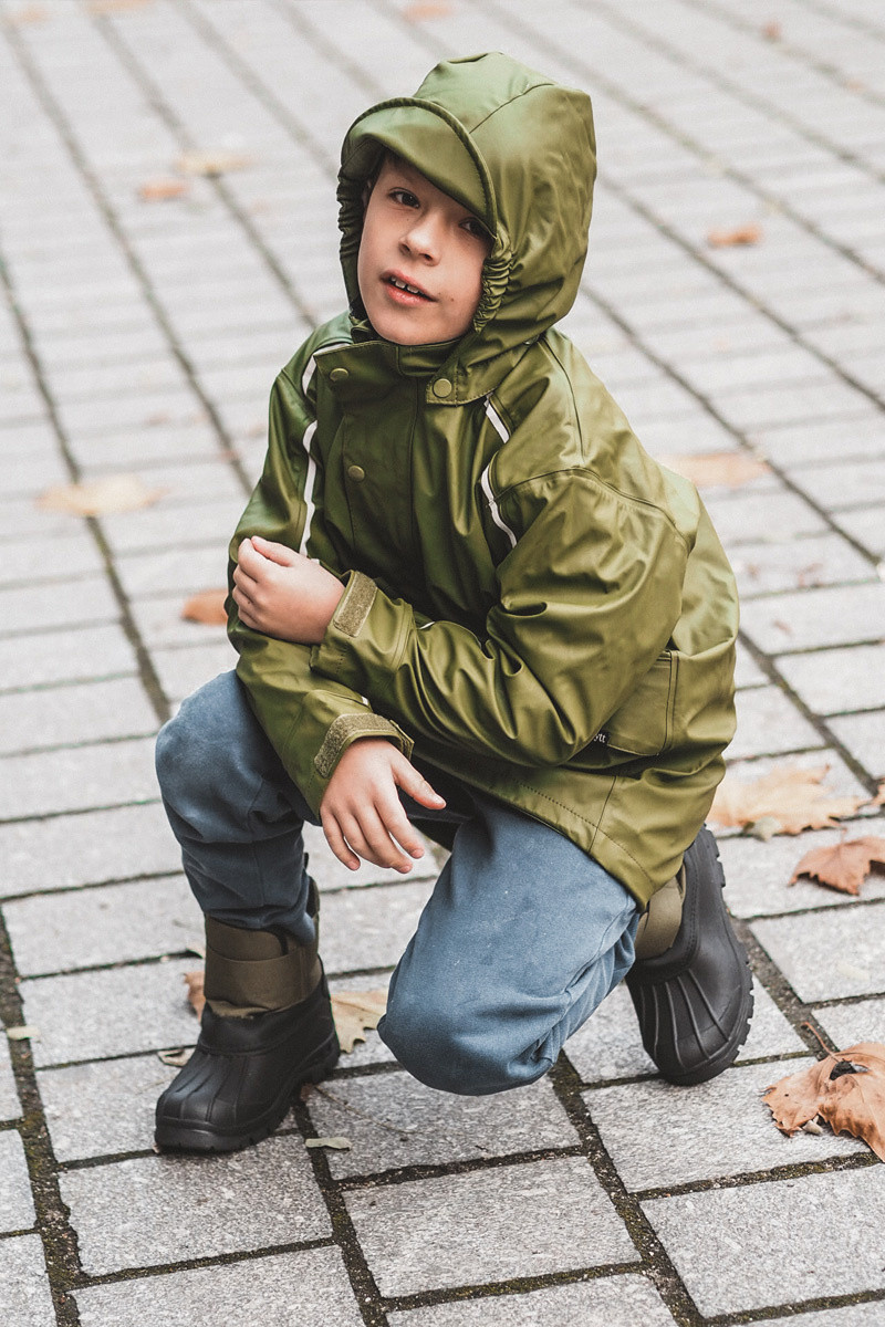 Dětské zateplené sněhule na suchý zip Khaki Big Star Velikost: 30