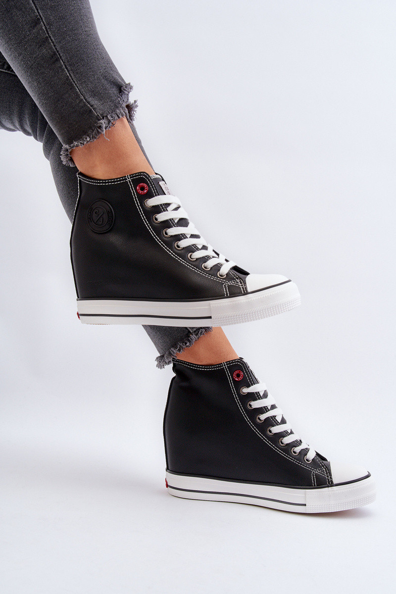 Dámské tenisky na podpatku Cross Jeans NN2R4005 Černé 38 (obrázek 3)