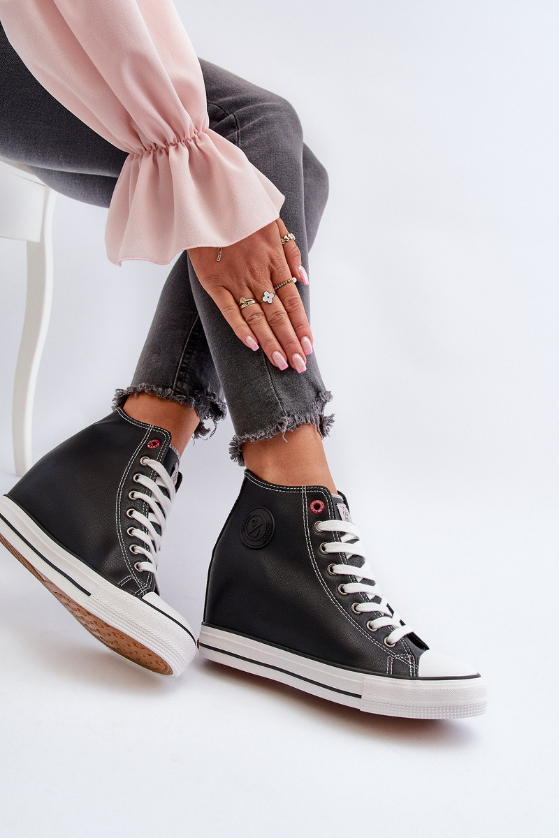 Dámské tenisky na podpatku Cross Jeans NN2R4005 Černé 38 (obrázek 6)