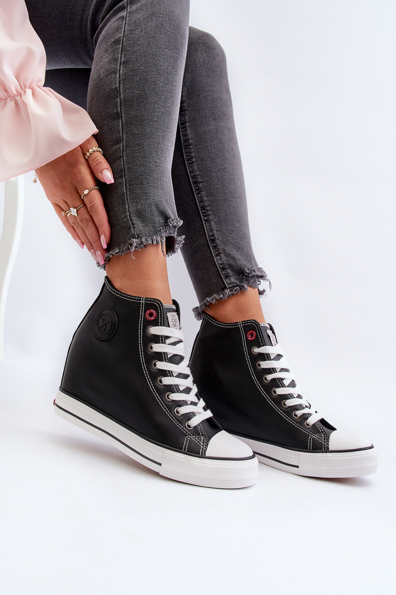 Dámské tenisky na podpatku Cross Jeans NN2R4005 Černé 38 (obrázek 12)