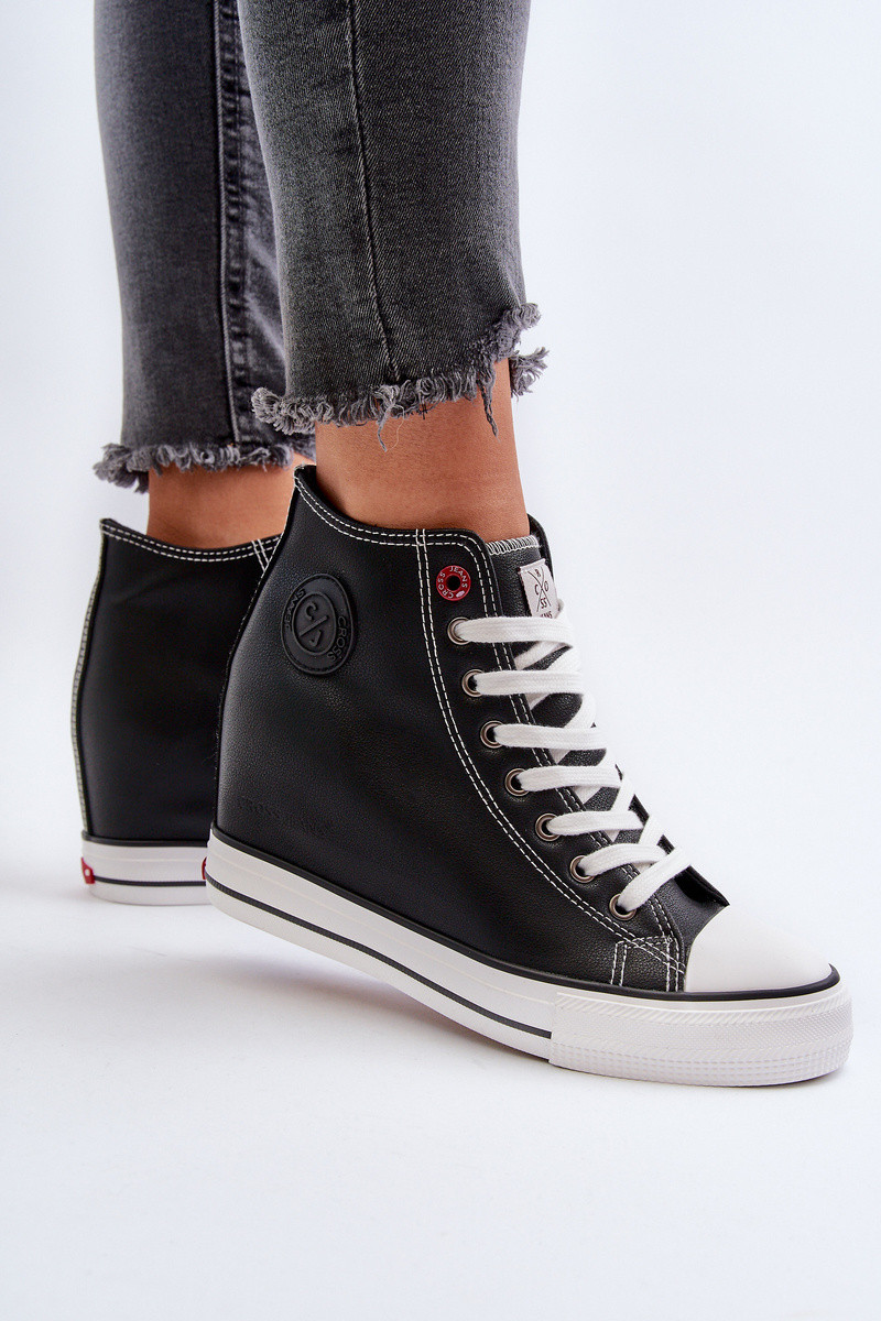 Dámské tenisky na podpatku Cross Jeans NN2R4005 Černé 38 (obrázek 11)
