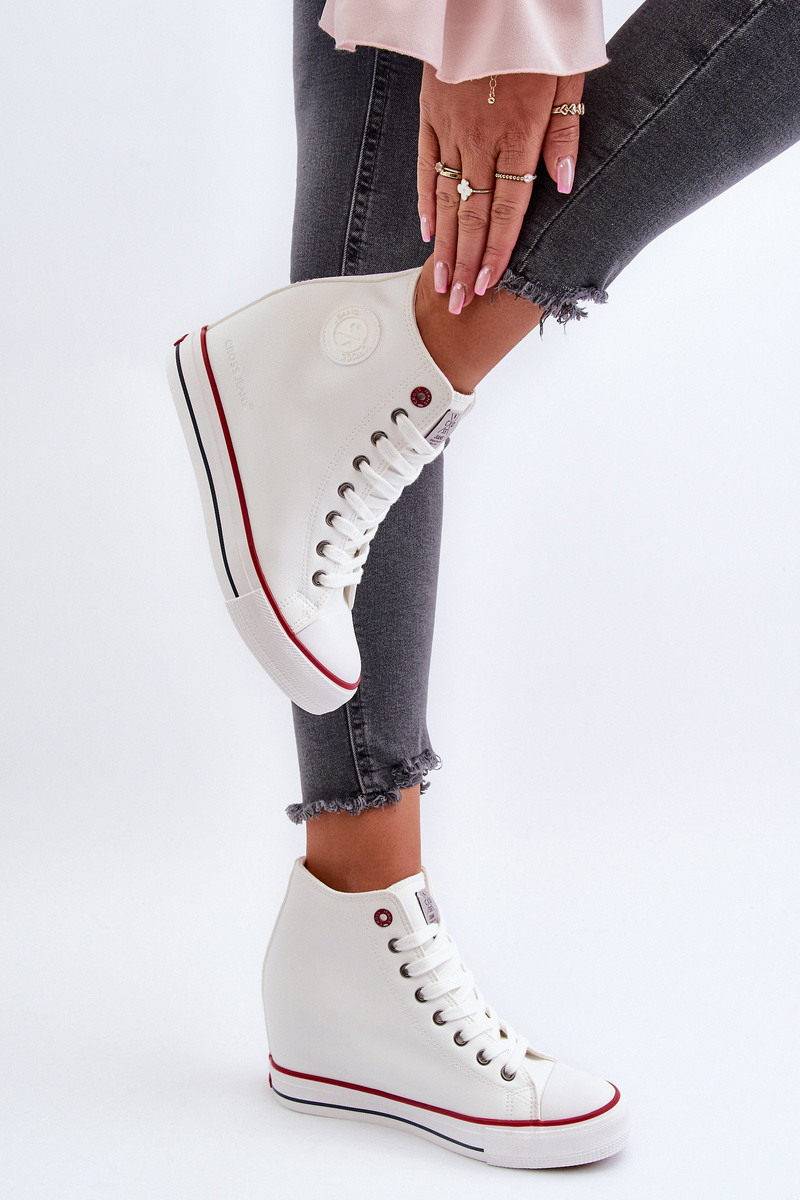 Dámské tenisky na podpatku Cross Jeans NN2R4004 bílé 38 (obrázek 9)