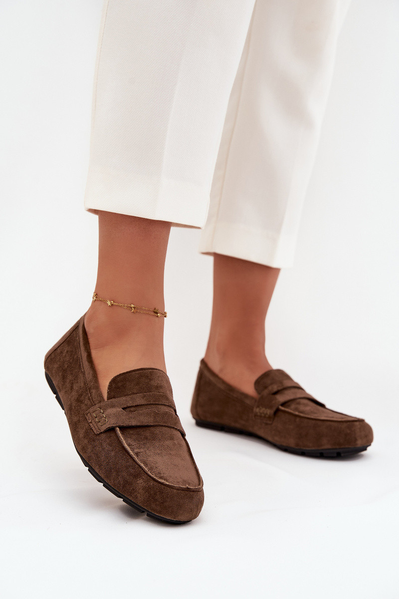 Loafersy Mokasyny Dámské Ploché Tmavě Zelené Soreline 37