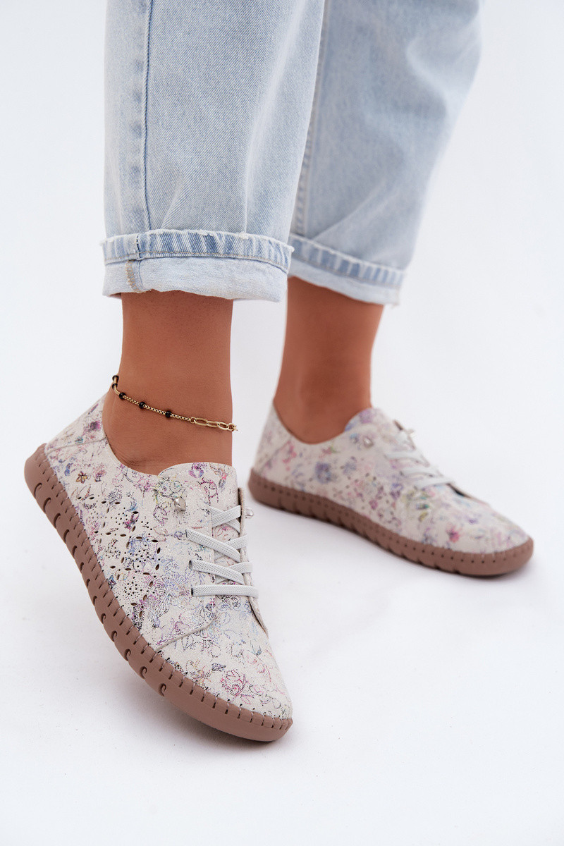 Okenní vzorové polobotky z přírodního semiše Multicolor Flaria 37 (obrázek 7)