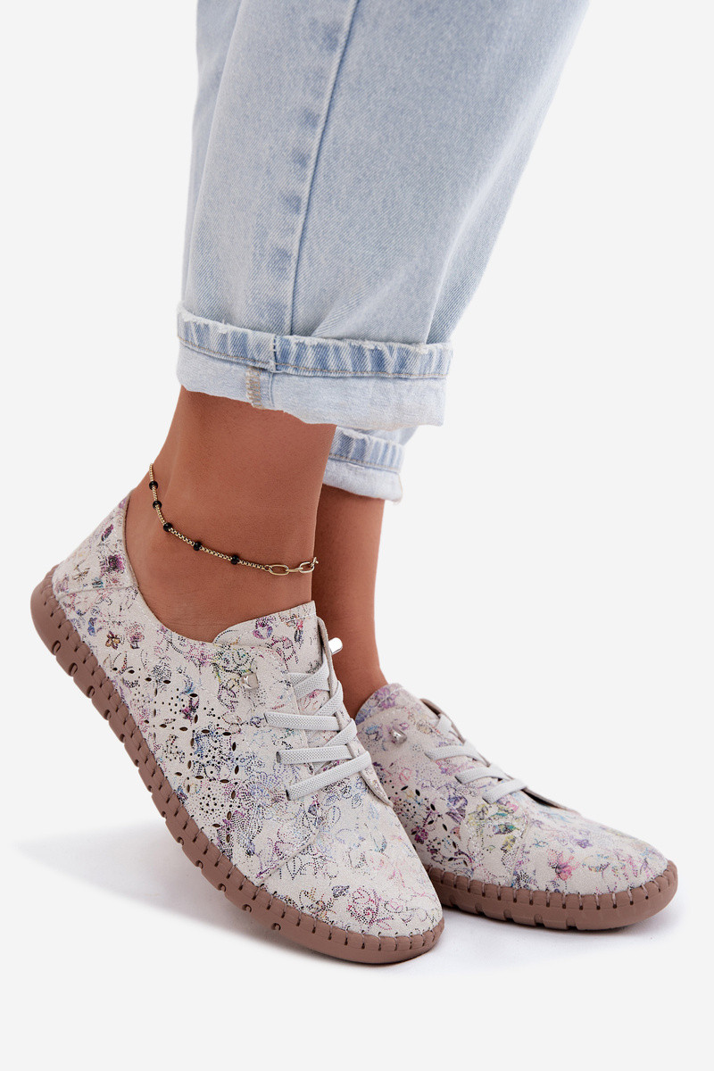 Okenní vzorové polobotky z přírodního semiše Multicolor Flaria 37 (obrázek 6)