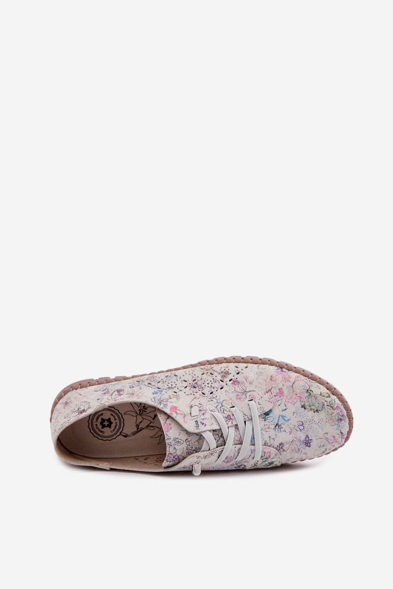Okenní vzorové polobotky z přírodního semiše Multicolor Flaria 37 (obrázek 9)