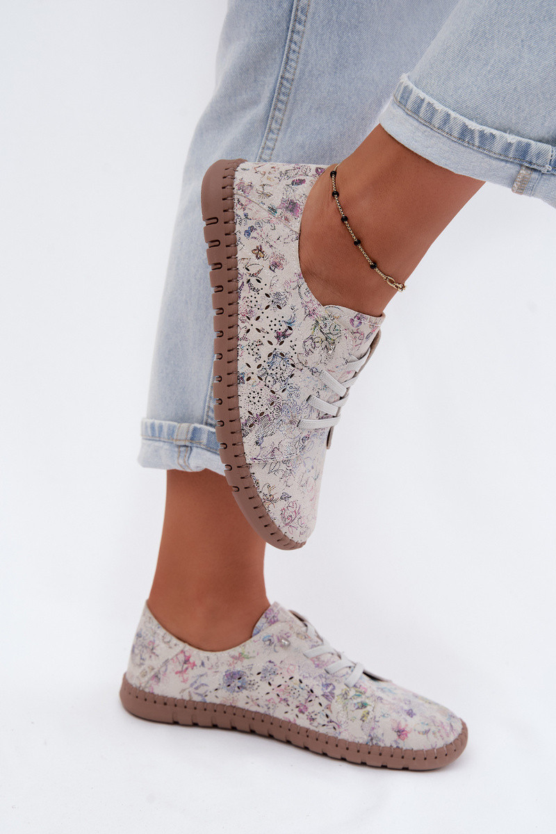 Okenní vzorové polobotky z přírodního semiše Multicolor Flaria 37 (obrázek 8)