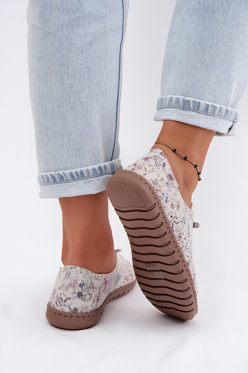 Okenní vzorové polobotky z přírodního semiše Multicolor Flaria 37 (obrázek 5)