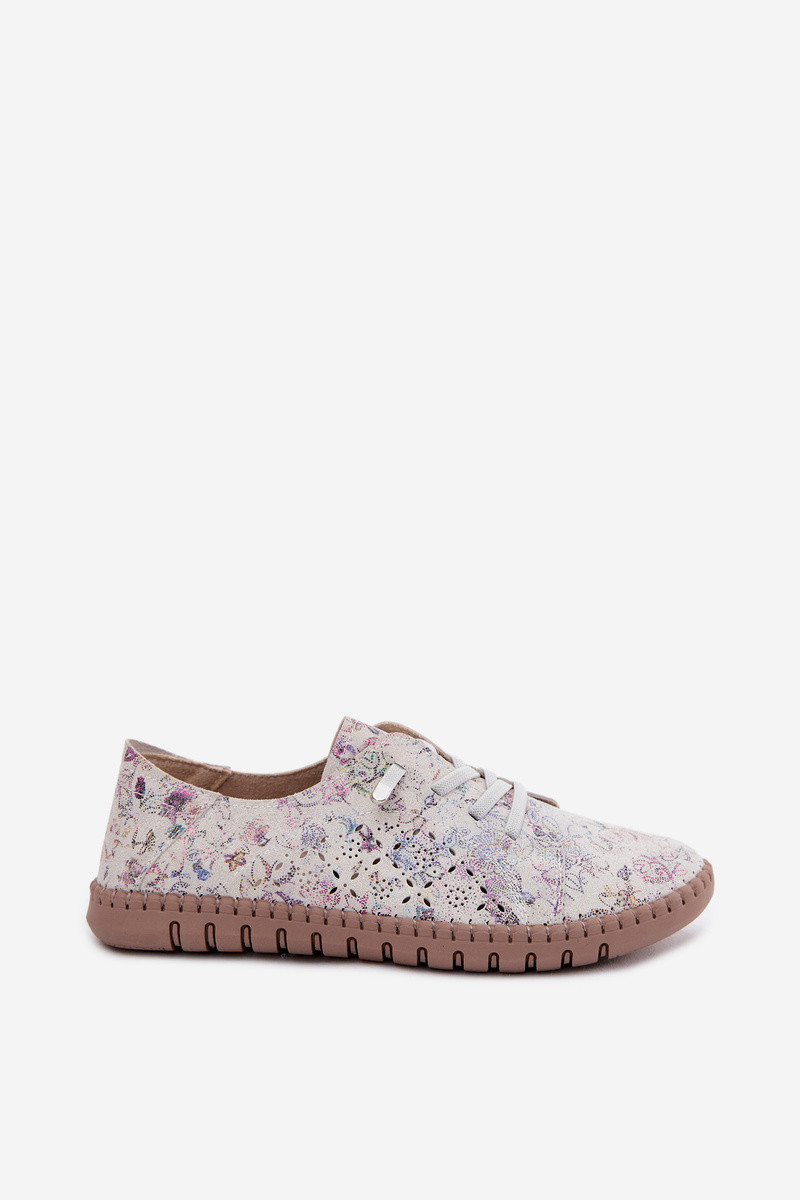 Okenní vzorové polobotky z přírodního semiše Multicolor Flaria 37 (obrázek 3)