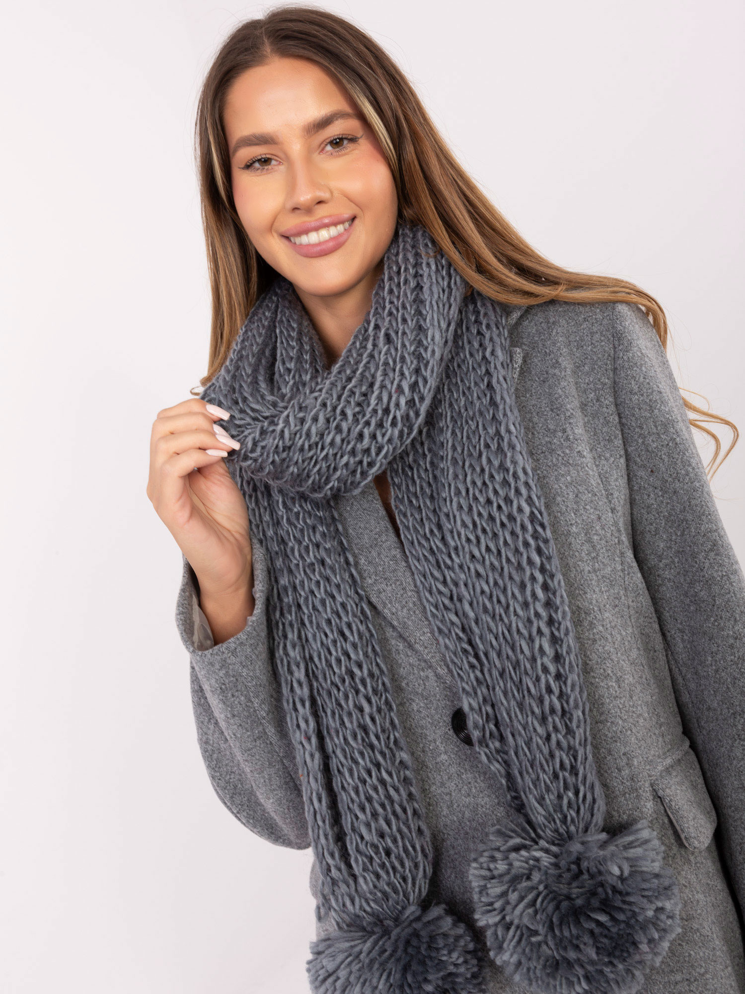 Šál AT SZ S 2203.87 sivý jedna velikost