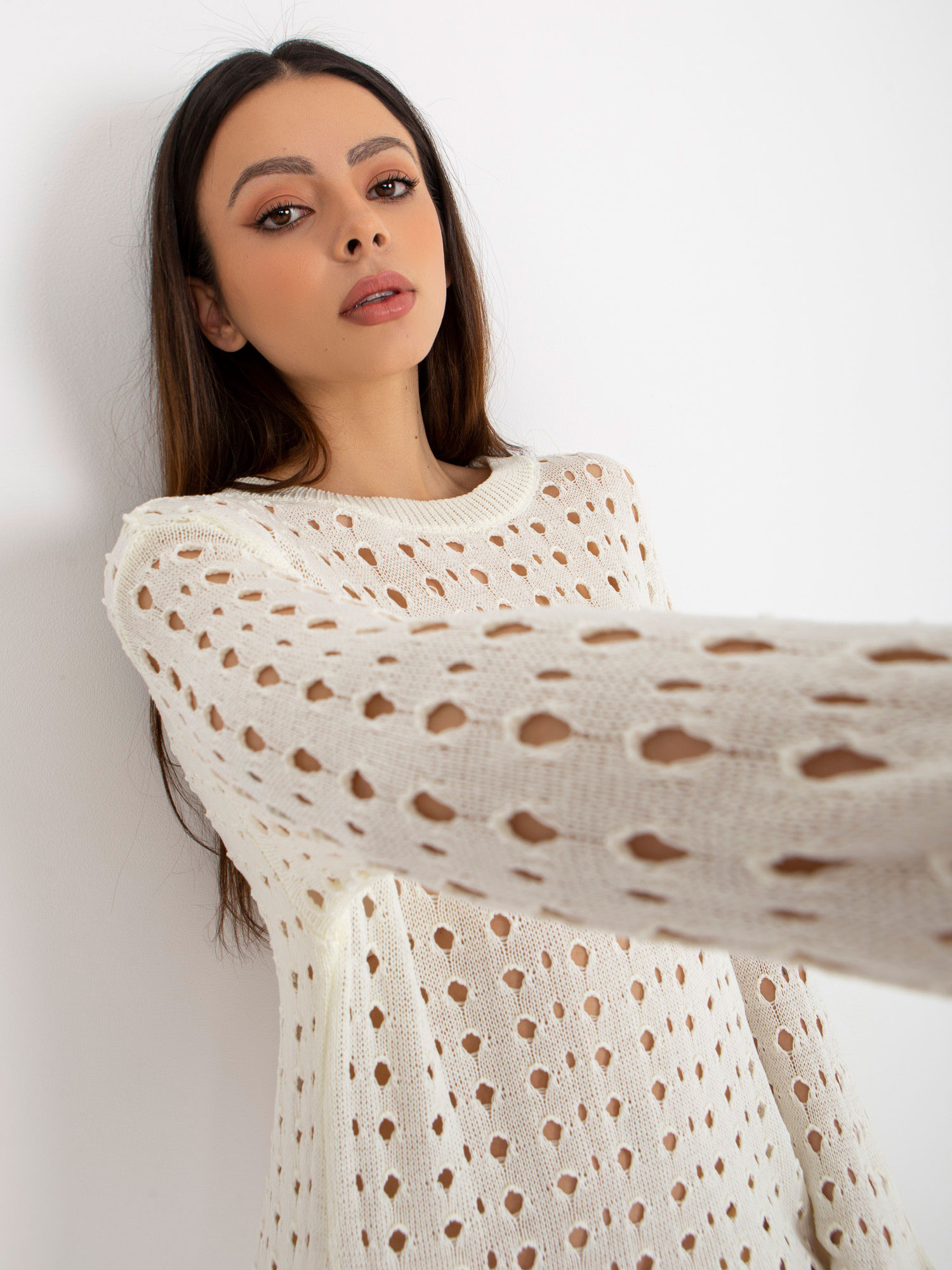 Šaty BA SK 9010.33P ecru jedna velikost