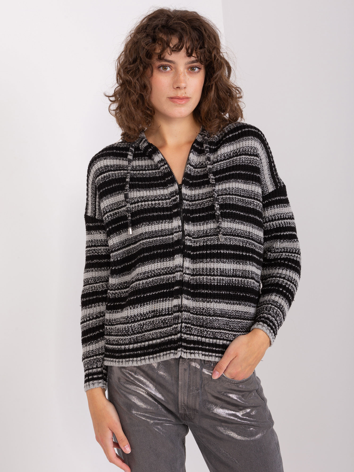 Jumper BA SW 8000.56P šedý černý jedna velikost (obrázek 3)