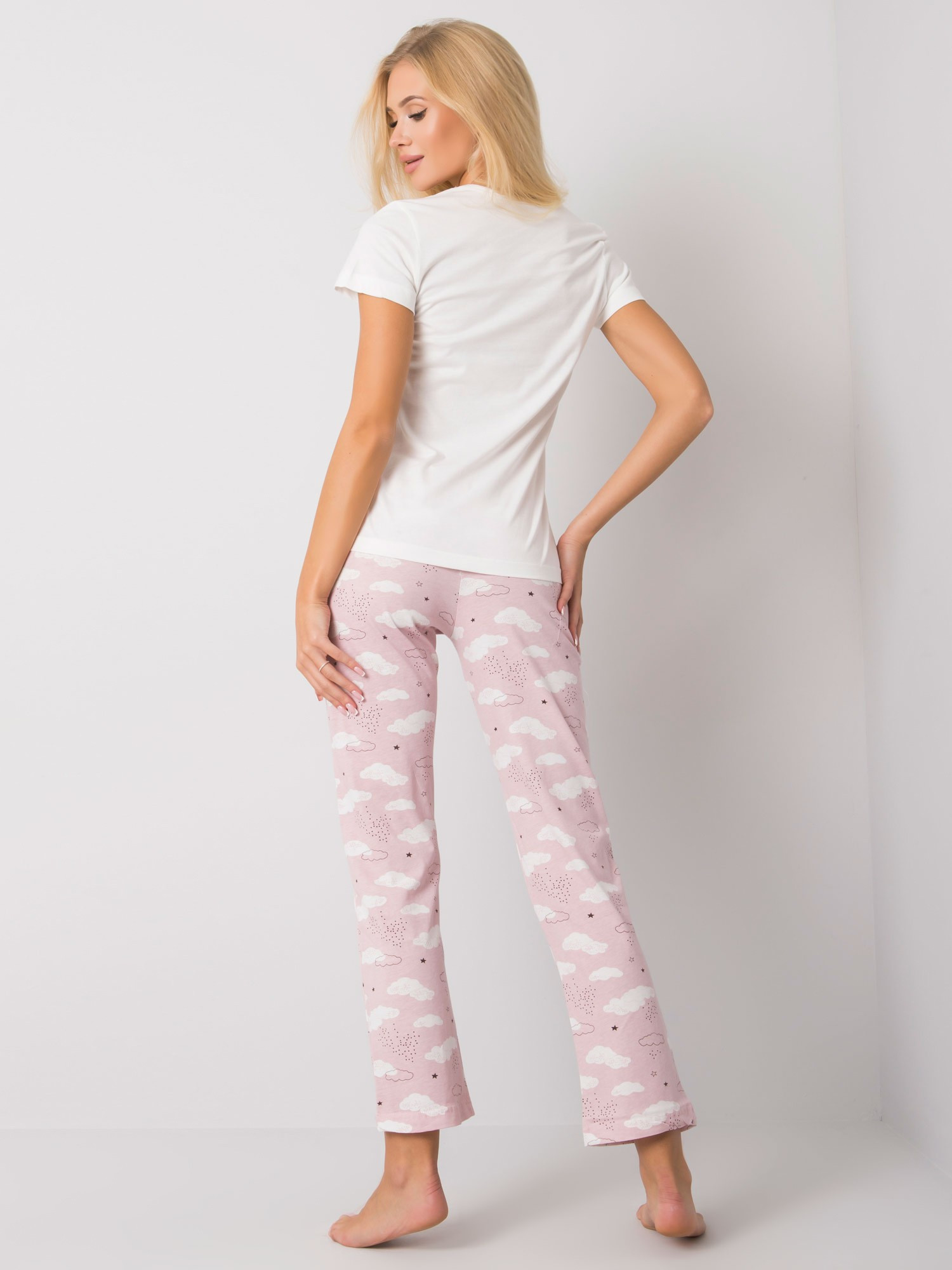 Pyžamo BR PI 3256 biele a ružové XL