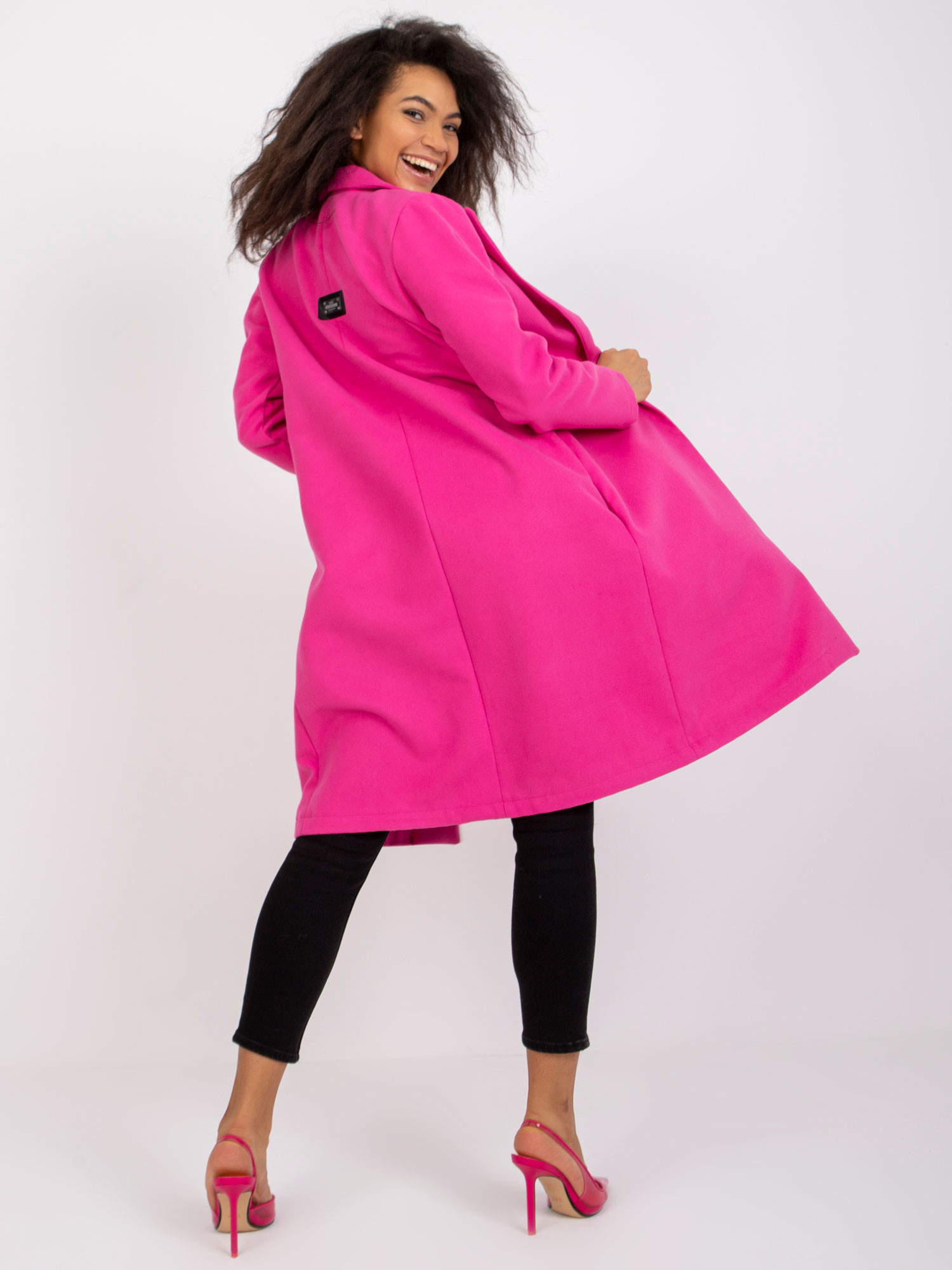 Dámský kabát CHA PL model 17363082 fluo růžový S/M - FPrice
