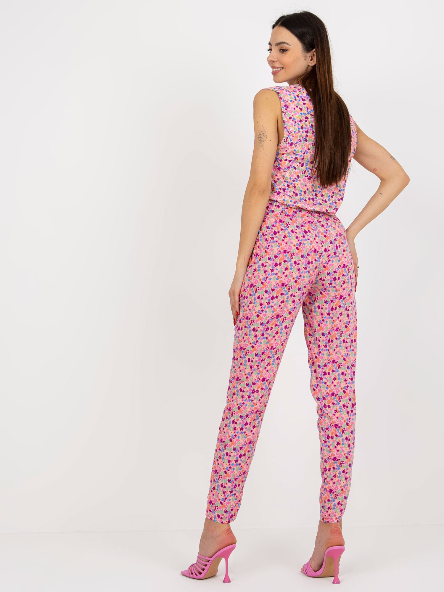 Dámské kalhoty model 18339246 růžové L - FPrice