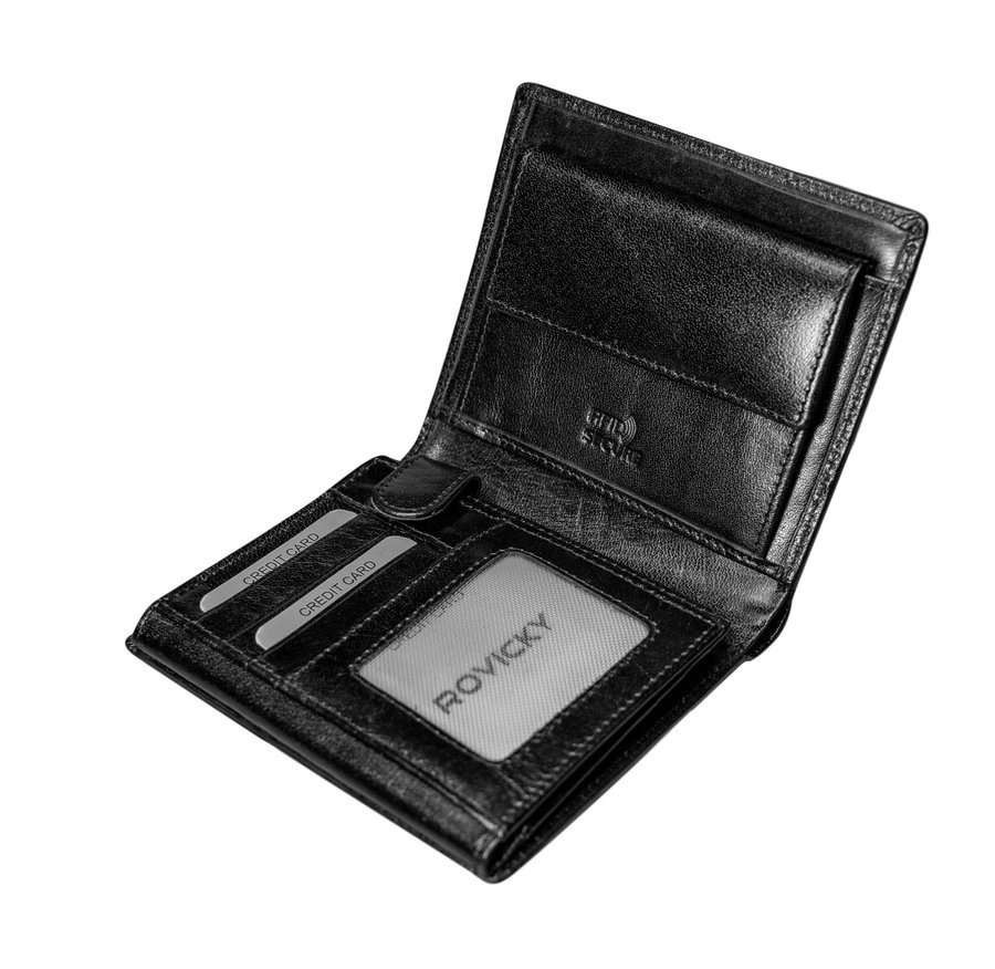 Pánské peněženky [DH] PC 102 BAR BLACK RFI černá jedna velikost