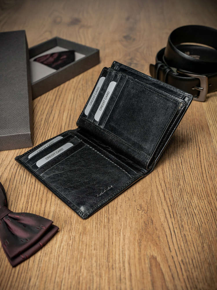 Pánské peněženky [DH] PC 105 BAR černá jedna velikost