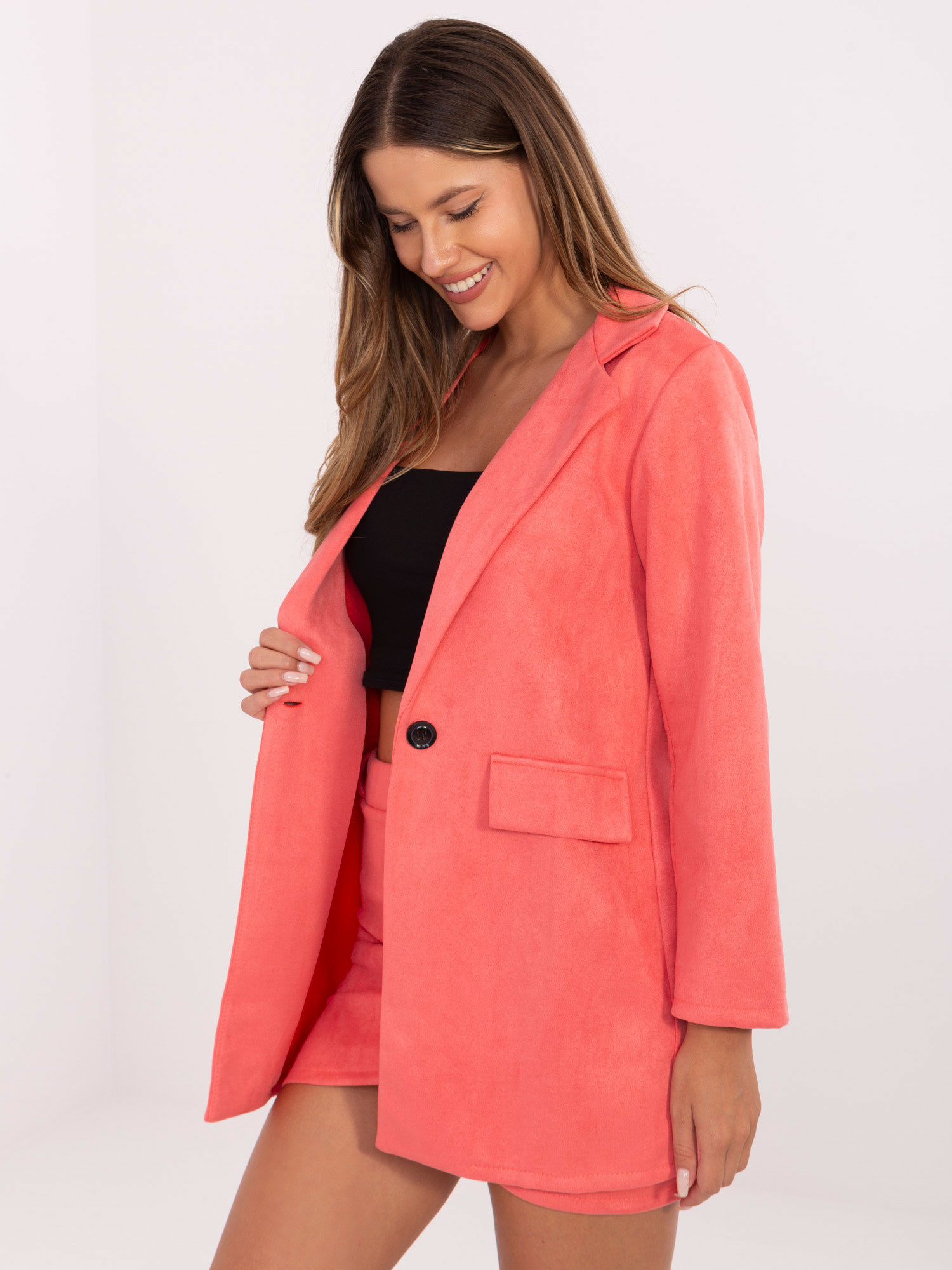 DHJ MA 15286 bunda.88 svetlo ružová XL