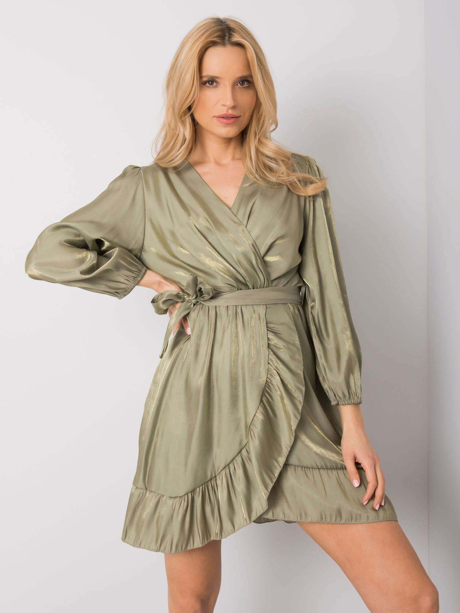 Šaty DHJ SK model 16327258 khaki jedna velikost - FPrice