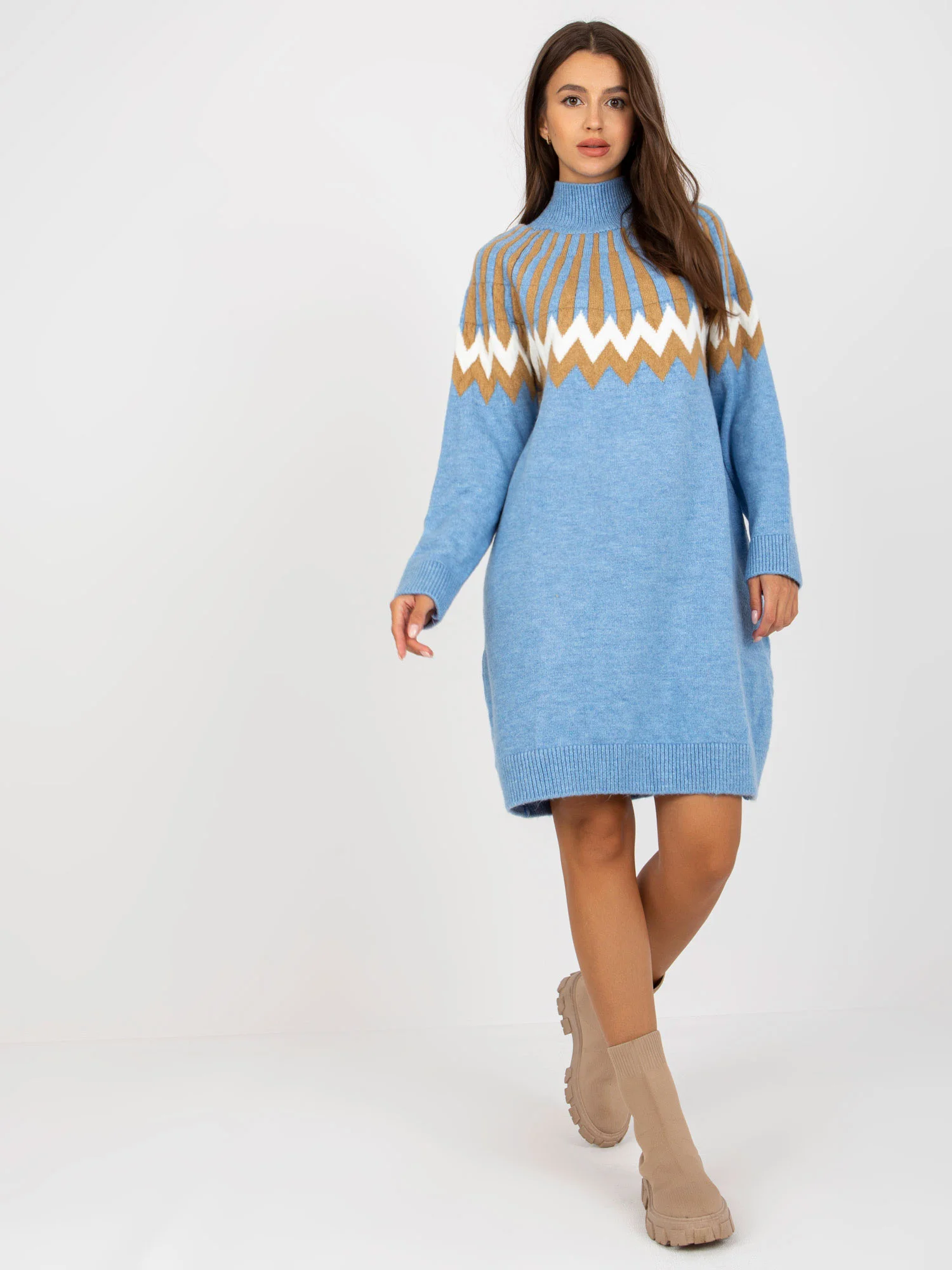 LC SK 0098 šaty.37X modrá jedna velikost (obrázek 11)